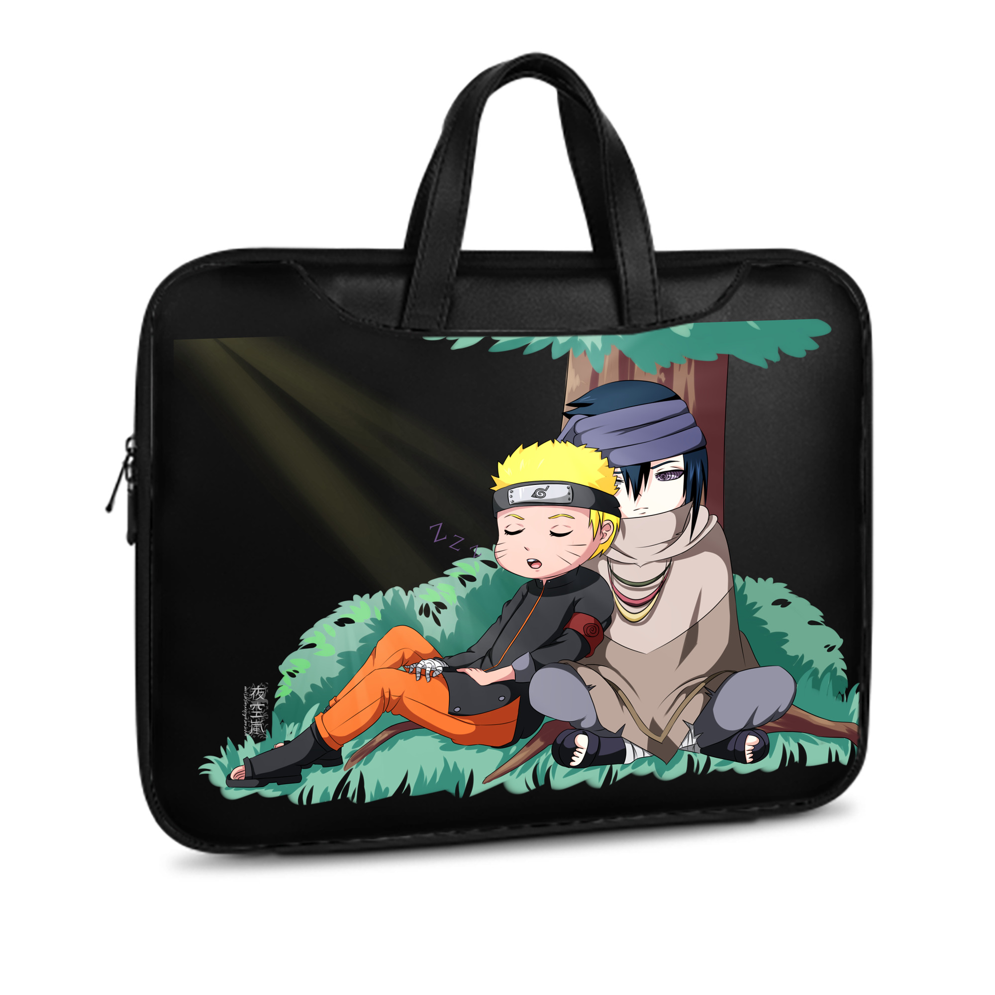 （画像用） NARUTO -ナルト- うずまき ナルト Uzumaki Naruto レザーラップトップバッグ　ノートパソコンケース