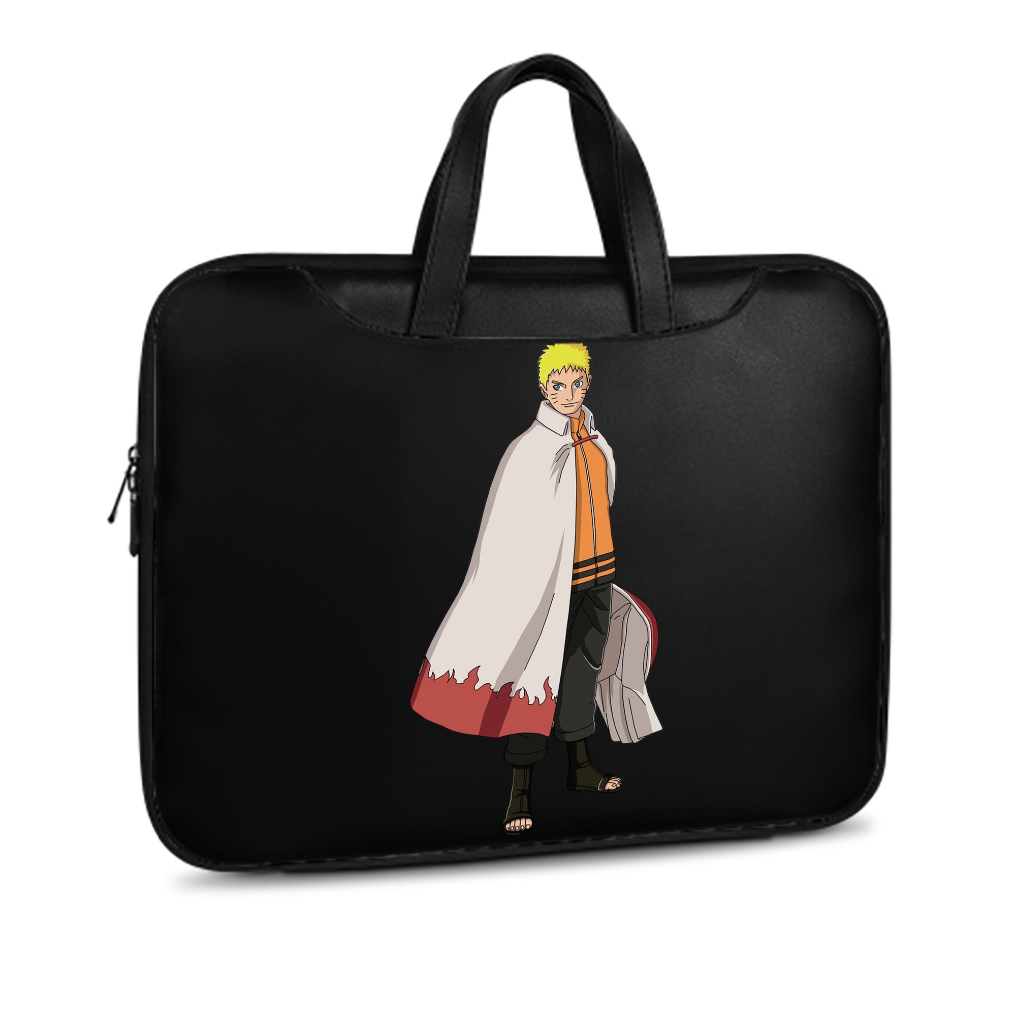 （画像用） NARUTO -ナルト- うずまき ナルト Uzumaki Naruto レザーラップトップバッグ　ノートパソコンケース