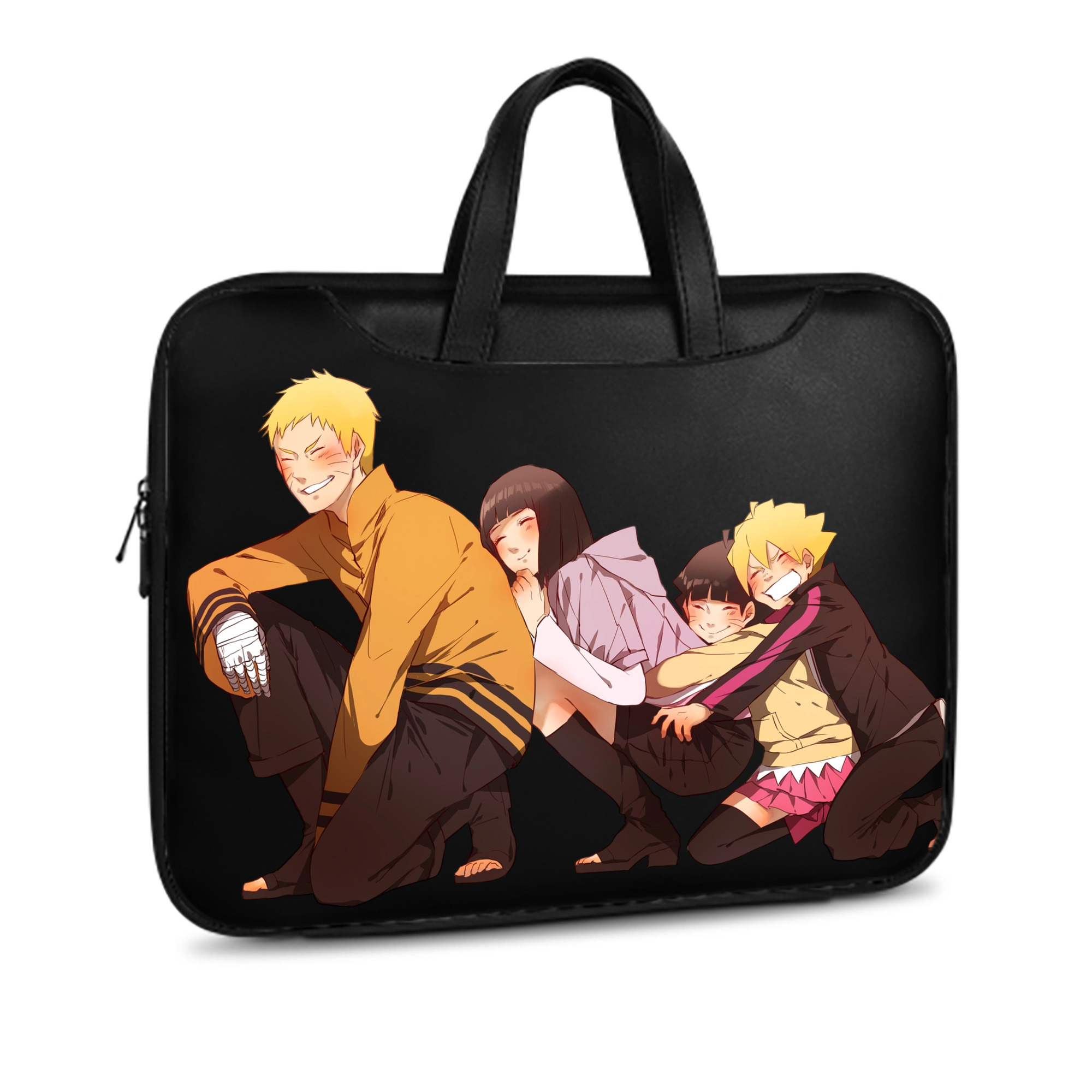 （画像用） NARUTO -ナルト- うずまき ナルト Uzumaki Naruto レザーラップトップバッグ　ノートパソコンケース