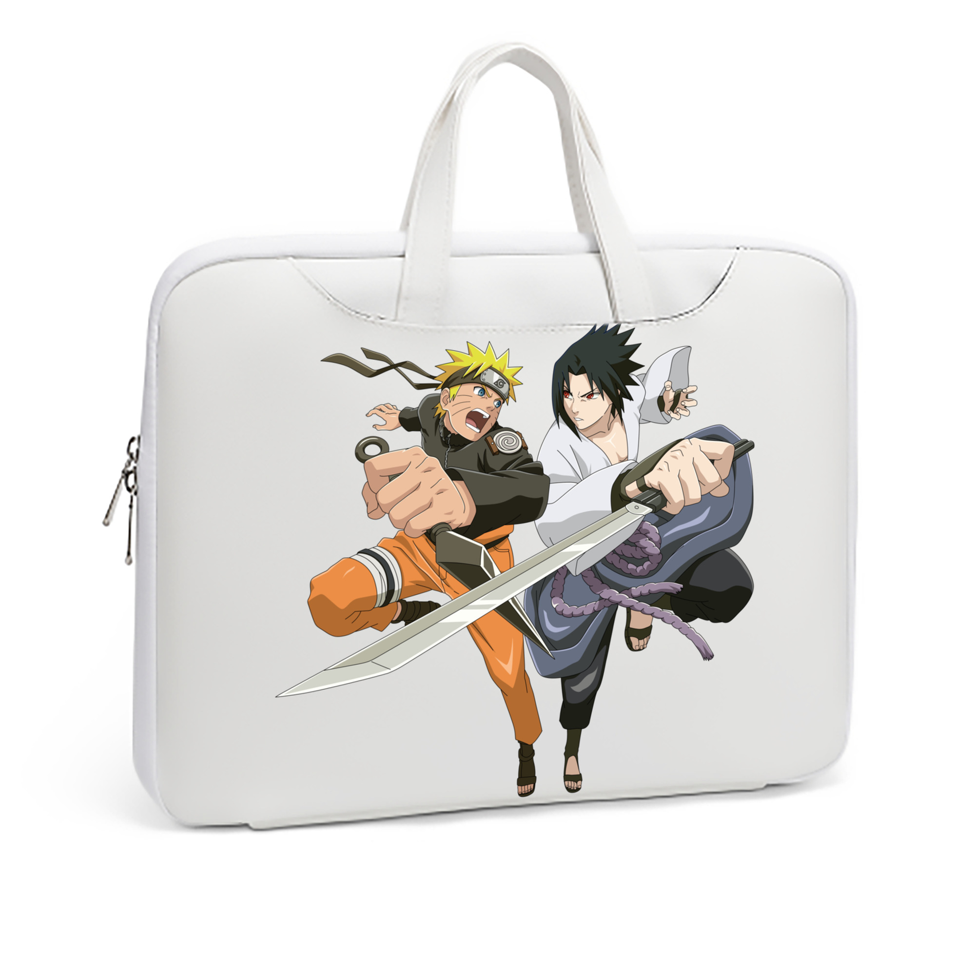 （画像用） NARUTO -ナルト- うずまき ナルト Uzumaki Naruto レザーラップトップバッグ　ノートパソコンケース