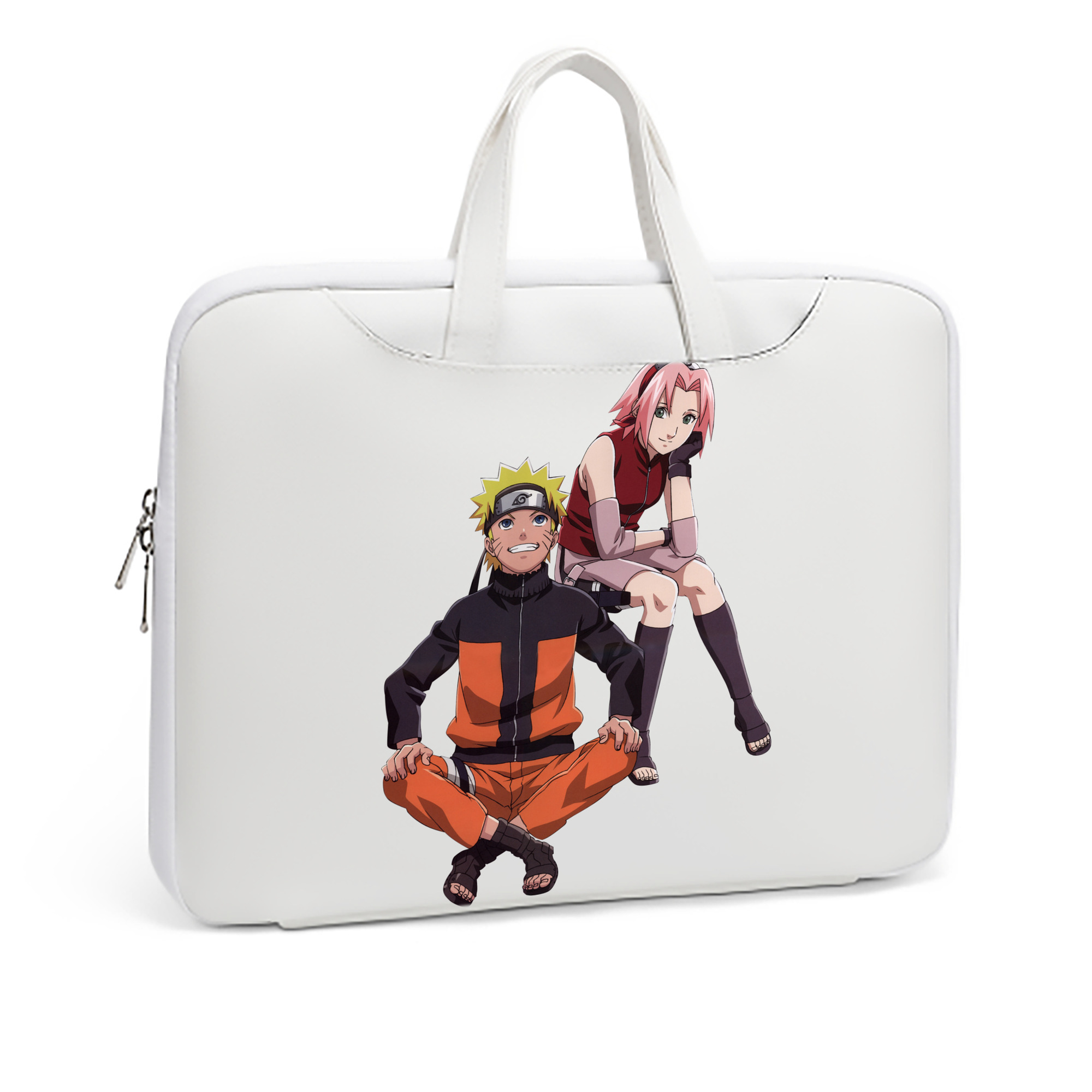 （画像用） NARUTO -ナルト- うずまき ナルト Uzumaki Naruto レザーラップトップバッグ　ノートパソコンケース