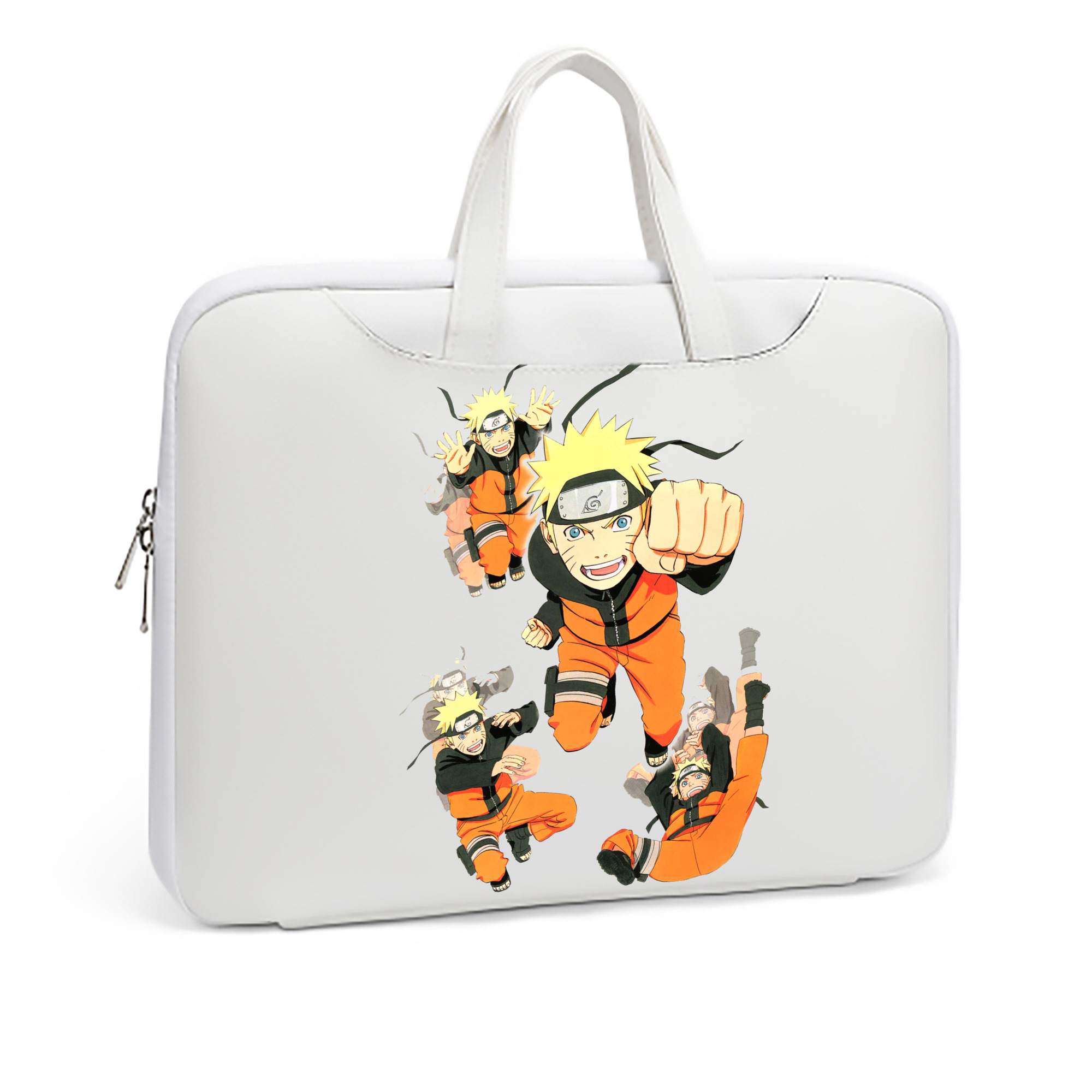 （画像用） NARUTO -ナルト- うずまき ナルト Uzumaki Naruto レザーラップトップバッグ　ノートパソコンケース