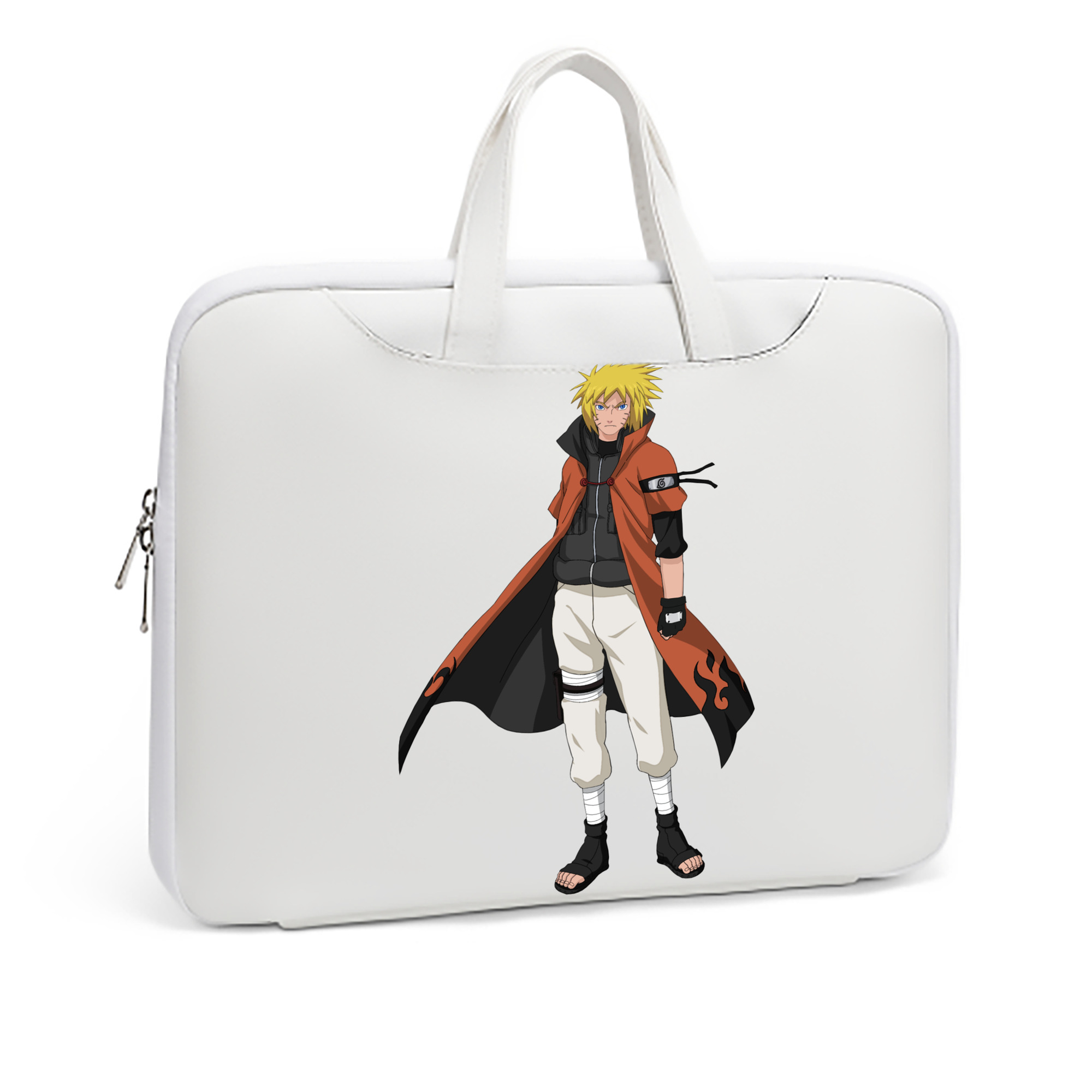 （画像用） NARUTO -ナルト- うずまき ナルト Uzumaki Naruto レザーラップトップバッグ　ノートパソコンケース