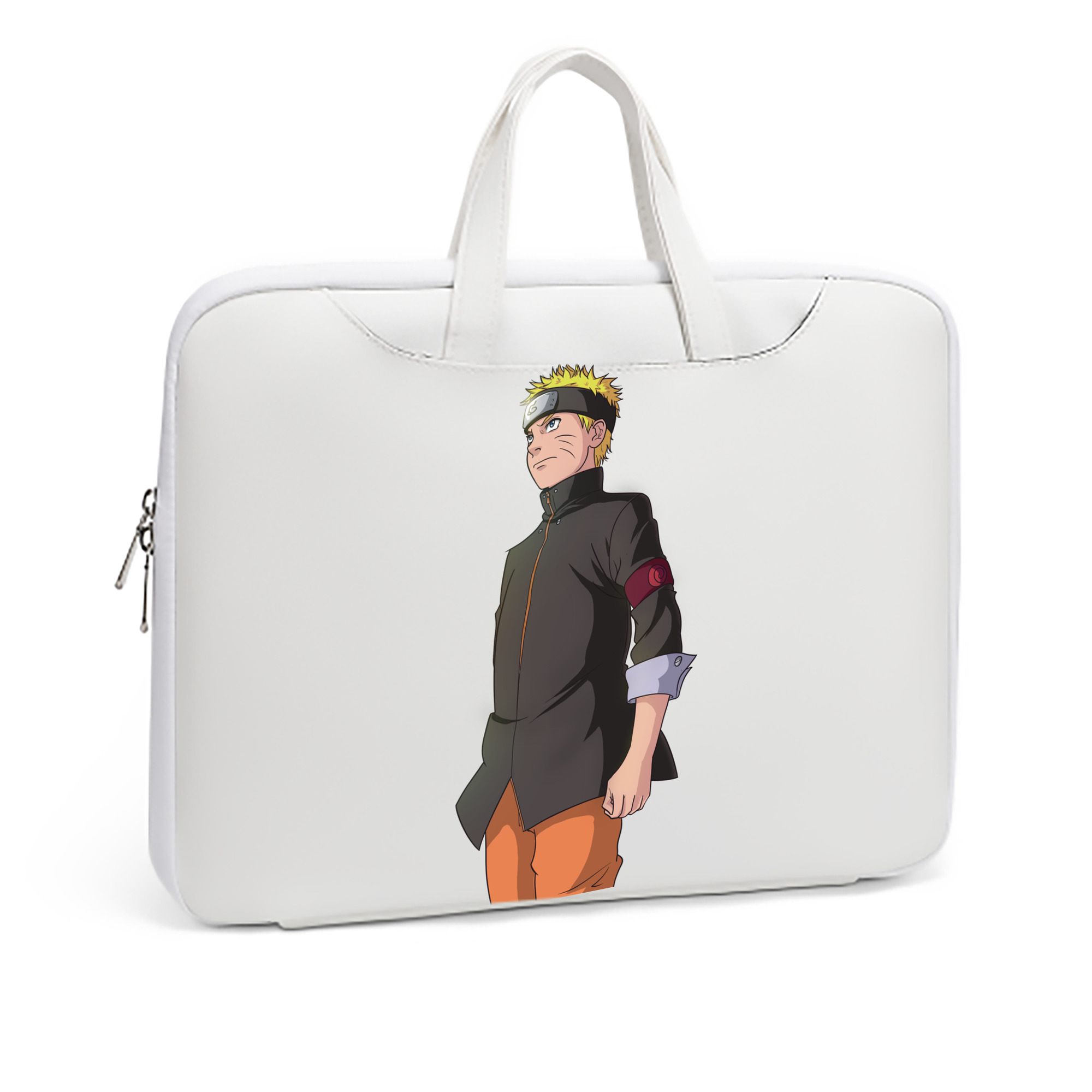 （画像用） NARUTO -ナルト- うずまき ナルト Uzumaki Naruto レザーラップトップバッグ　ノートパソコンケース
