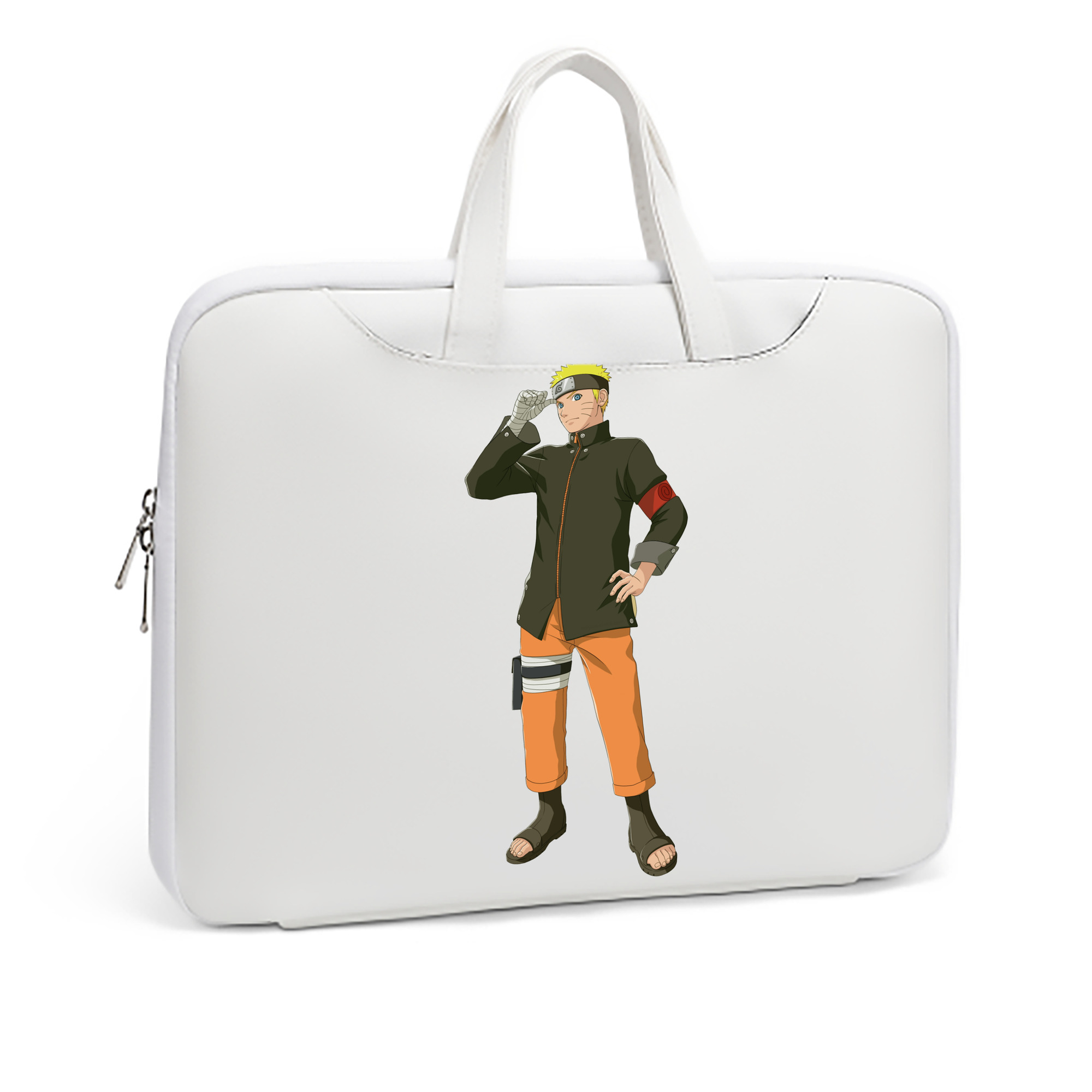 （画像用） NARUTO -ナルト- うずまき ナルト Uzumaki Naruto レザーラップトップバッグ　ノートパソコンケース