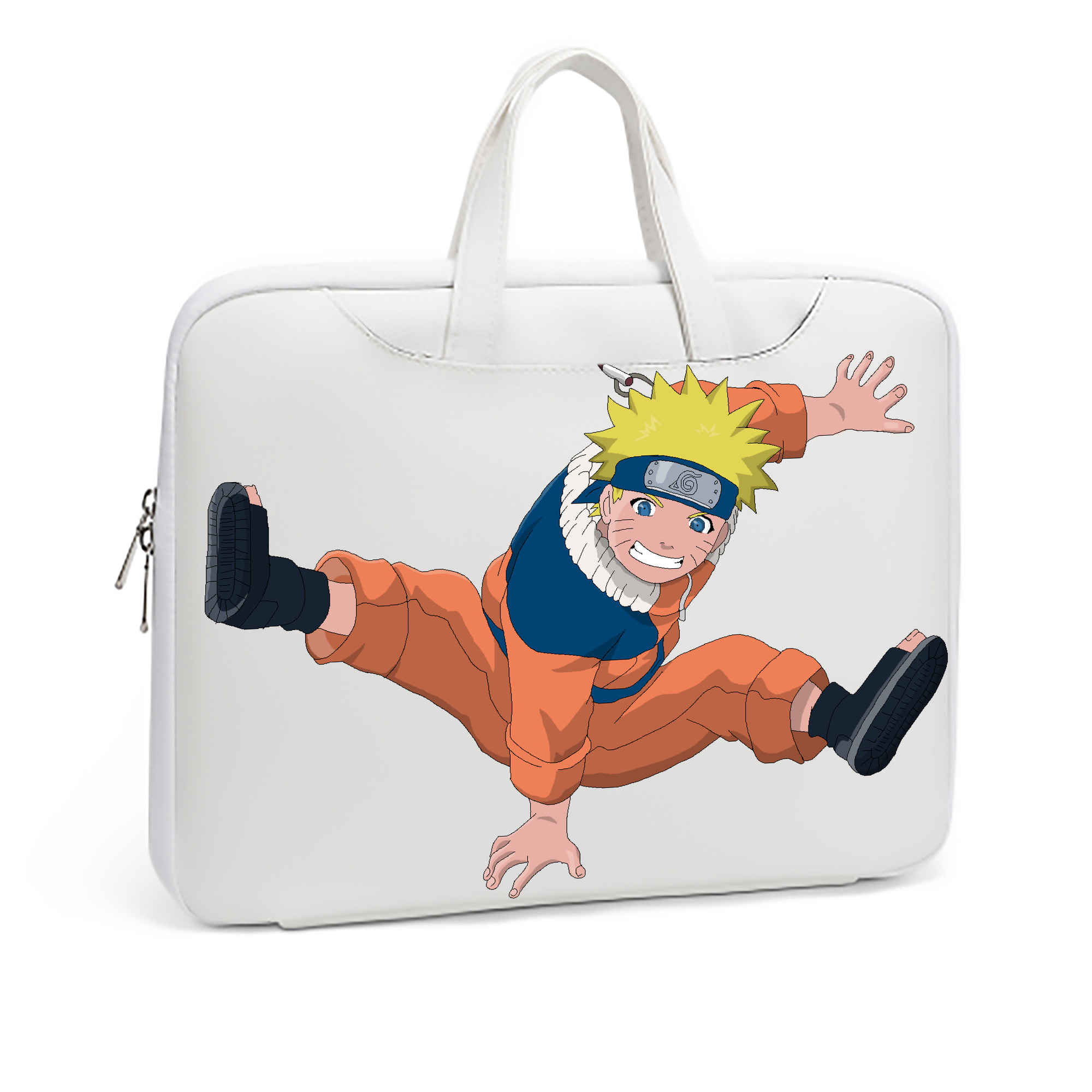 （画像用） NARUTO -ナルト- うずまき ナルト Uzumaki Naruto レザーラップトップバッグ　ノートパソコンケース