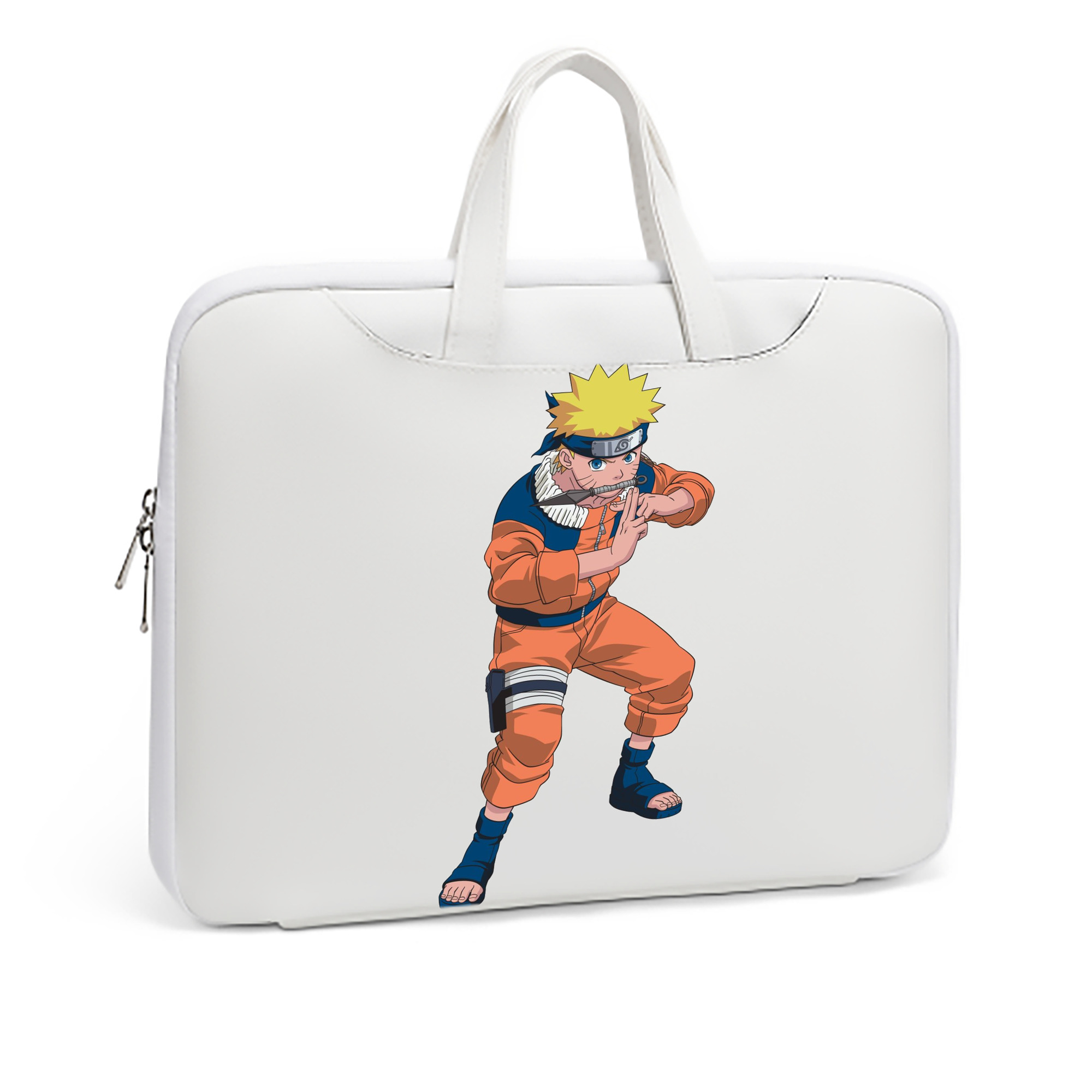 （画像用） NARUTO -ナルト- うずまき ナルト Uzumaki Naruto レザーラップトップバッグ　ノートパソコンケース