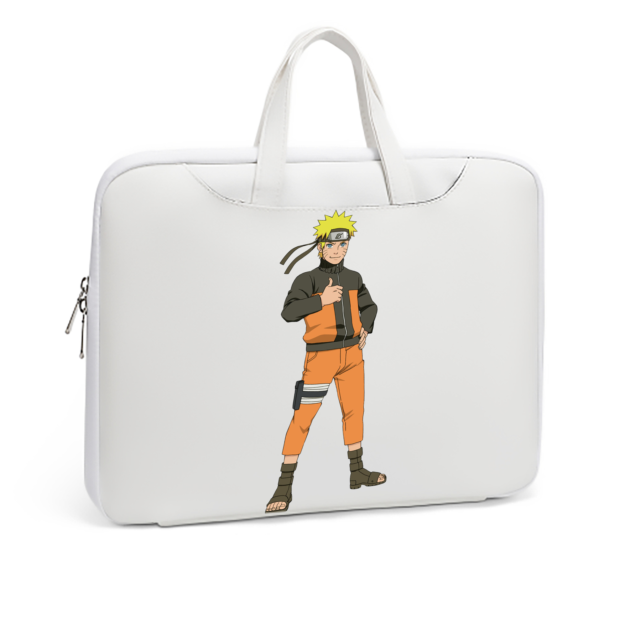 （画像用） NARUTO -ナルト- うずまき ナルト Uzumaki Naruto レザーラップトップバッグ　ノートパソコンケース