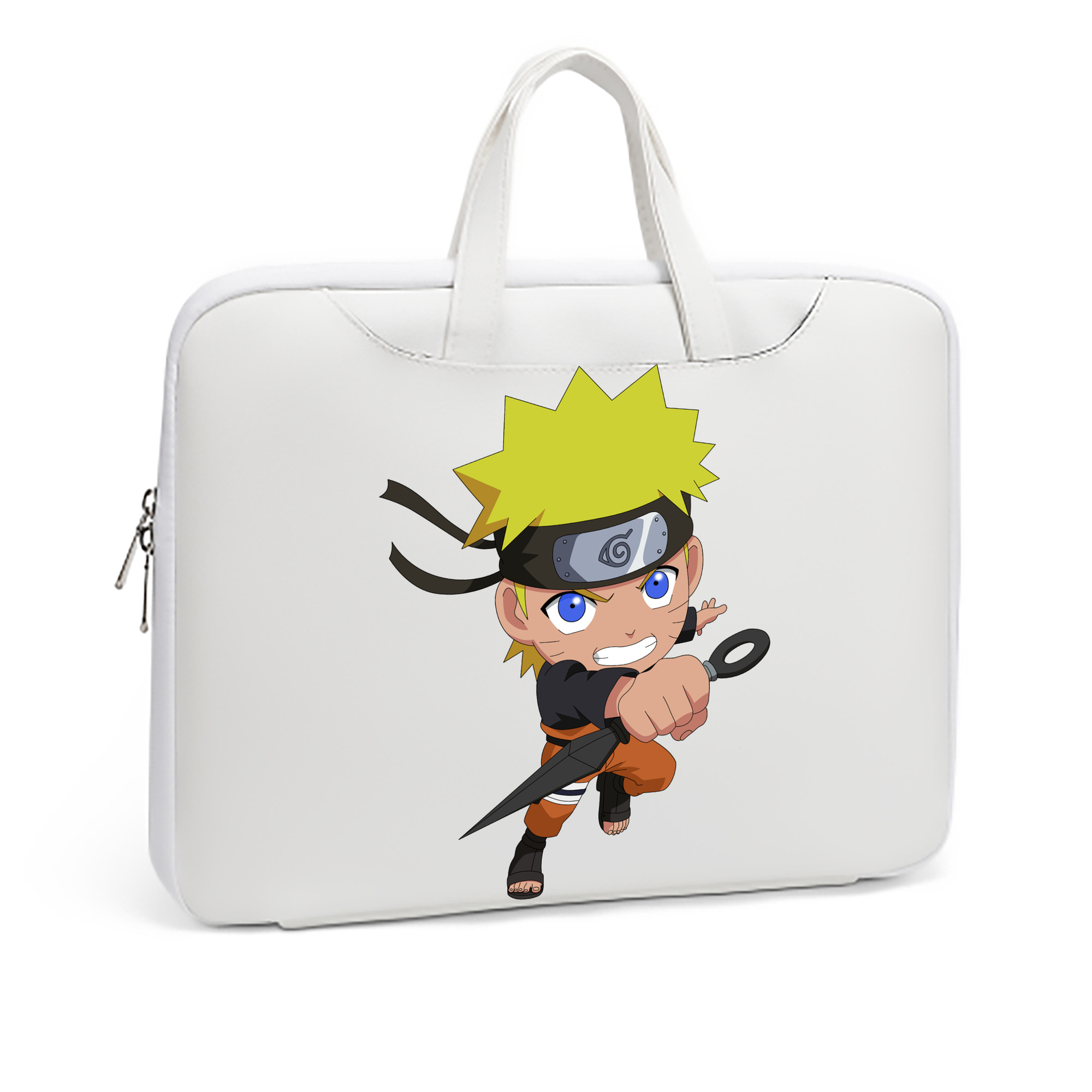 （画像用） NARUTO -ナルト- うずまき ナルト Uzumaki Naruto レザーラップトップバッグ　ノートパソコンケース