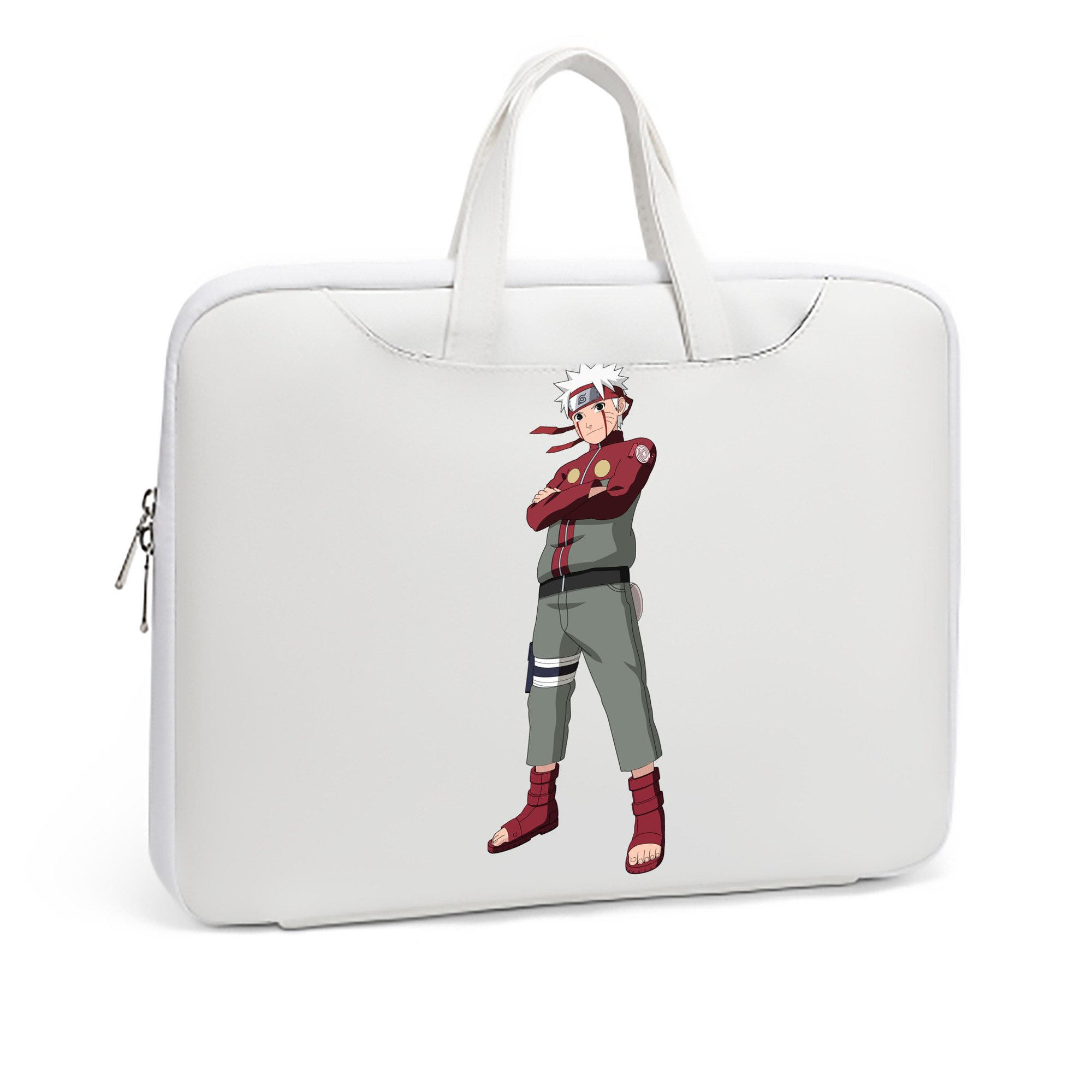 （画像用） NARUTO -ナルト- うずまき ナルト Uzumaki Naruto レザーラップトップバッグ　ノートパソコンケース