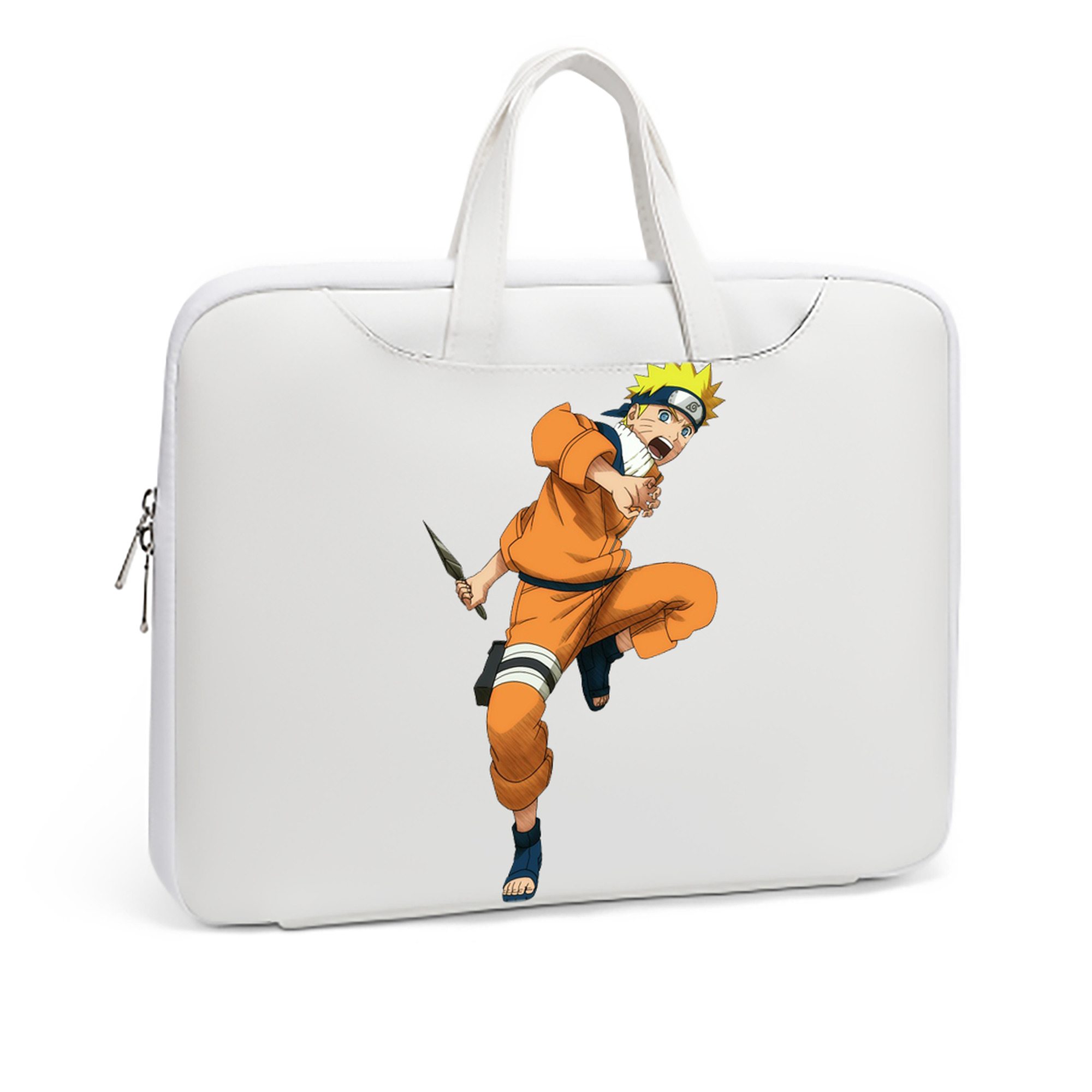 （画像用） NARUTO -ナルト- うずまき ナルト Uzumaki Naruto レザーラップトップバッグ　ノートパソコンケース