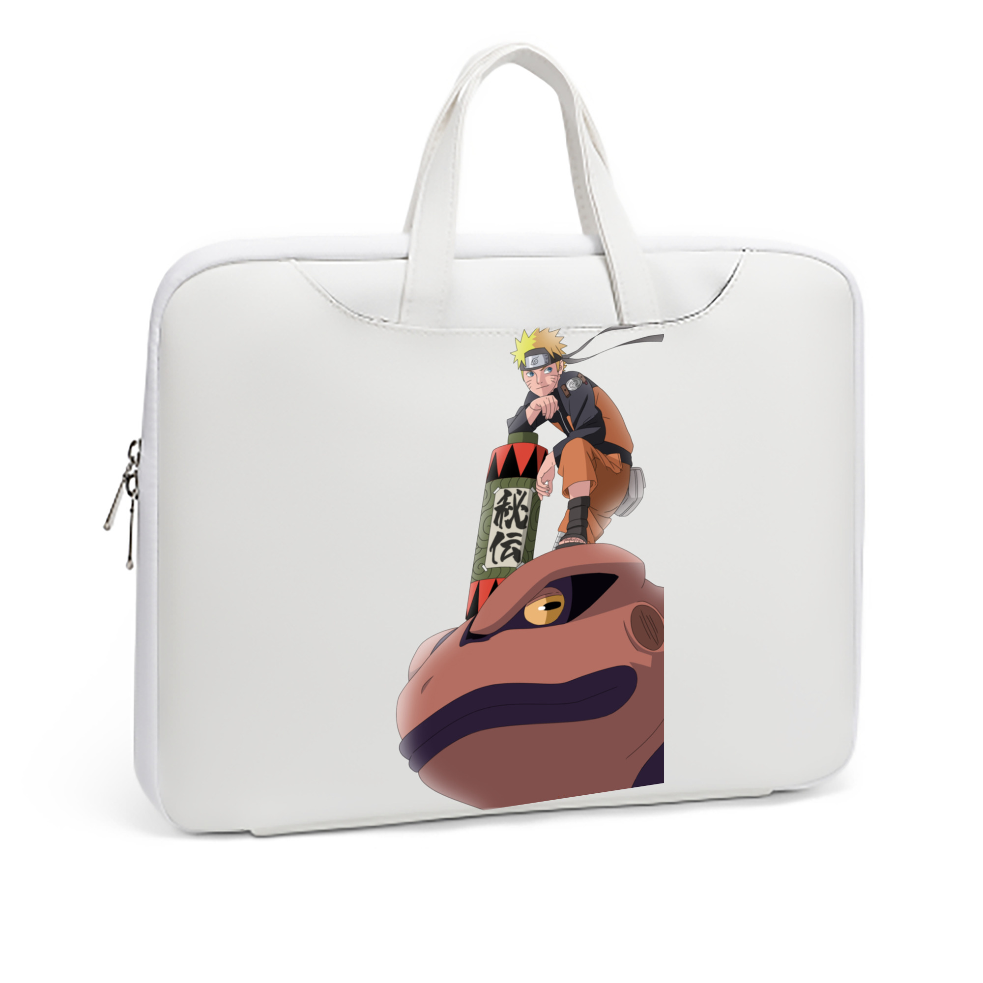 （画像用） NARUTO -ナルト- うずまき ナルト Uzumaki Naruto レザーラップトップバッグ　ノートパソコンケース