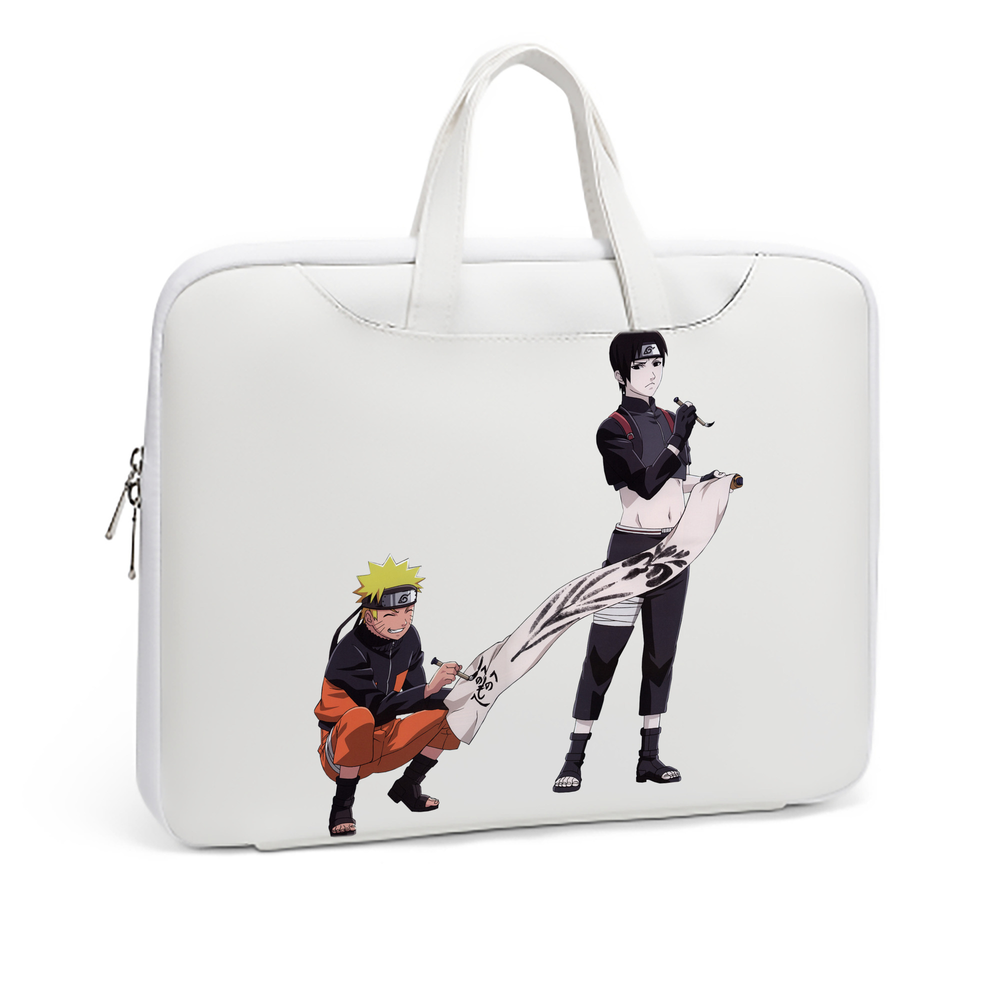 （画像用） NARUTO -ナルト- うずまき ナルト Uzumaki Naruto レザーラップトップバッグ　ノートパソコンケース