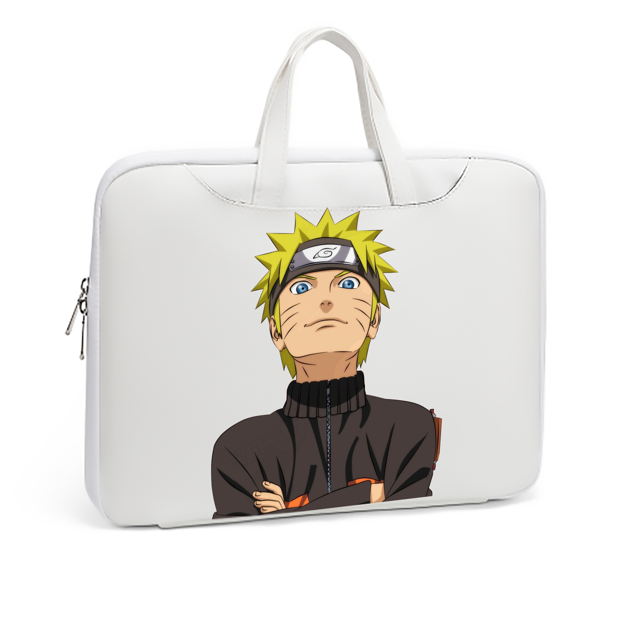 （画像用） NARUTO -ナルト- うずまき ナルト Uzumaki Naruto レザーラップトップバッグ　ノートパソコンケース