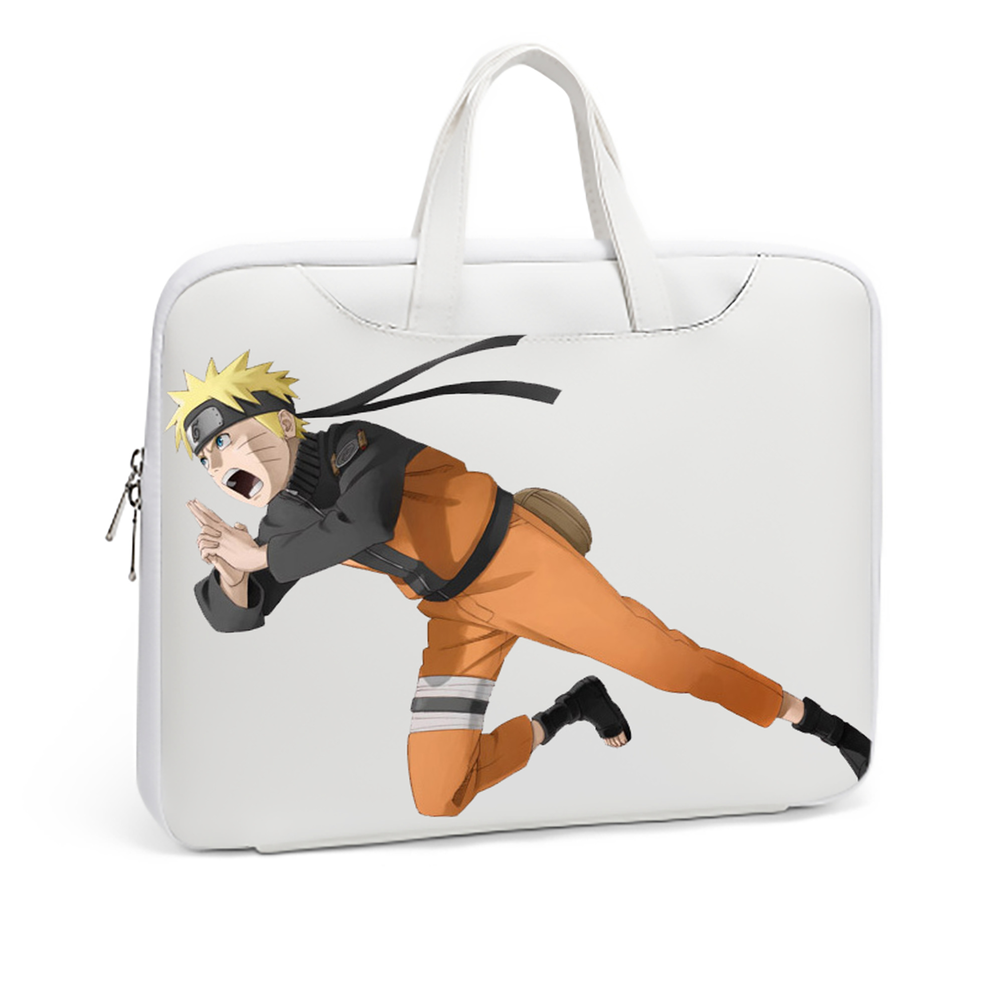 （画像用） NARUTO -ナルト- うずまき ナルト Uzumaki Naruto レザーラップトップバッグ　ノートパソコンケース