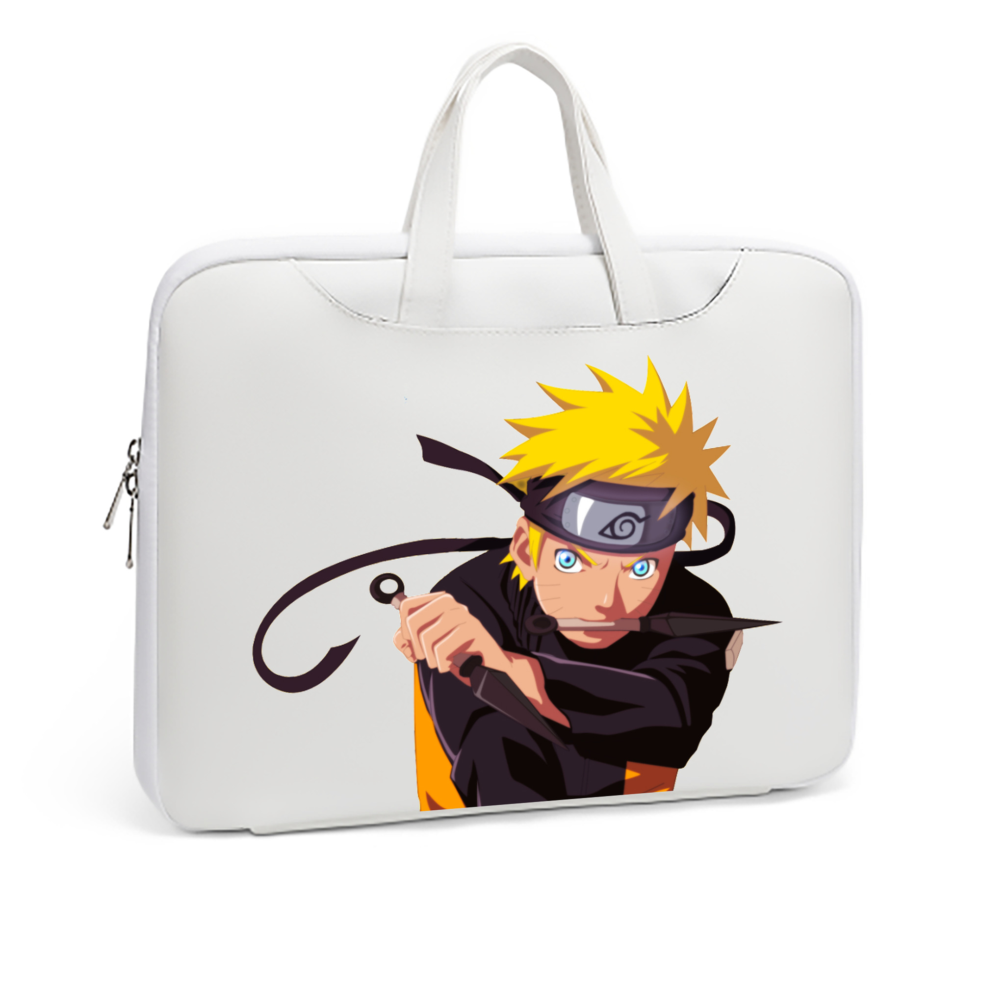 （画像用） NARUTO -ナルト- うずまき ナルト Uzumaki Naruto レザーラップトップバッグ　ノートパソコンケース