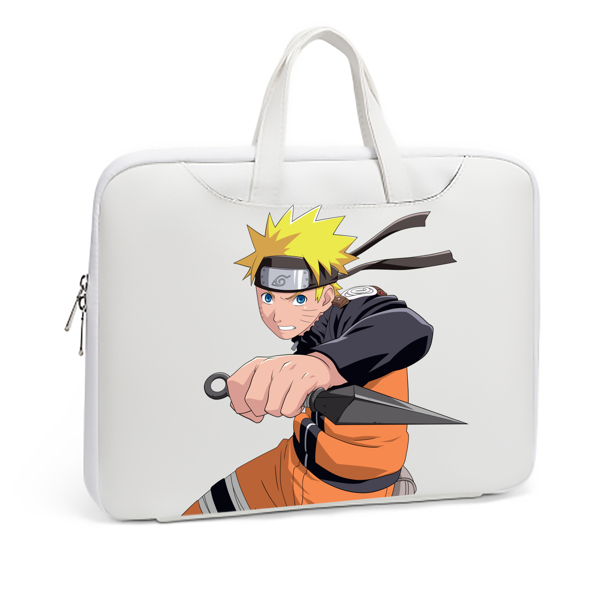 （画像用） NARUTO -ナルト- うずまき ナルト Uzumaki Naruto レザーラップトップバッグ　ノートパソコンケース