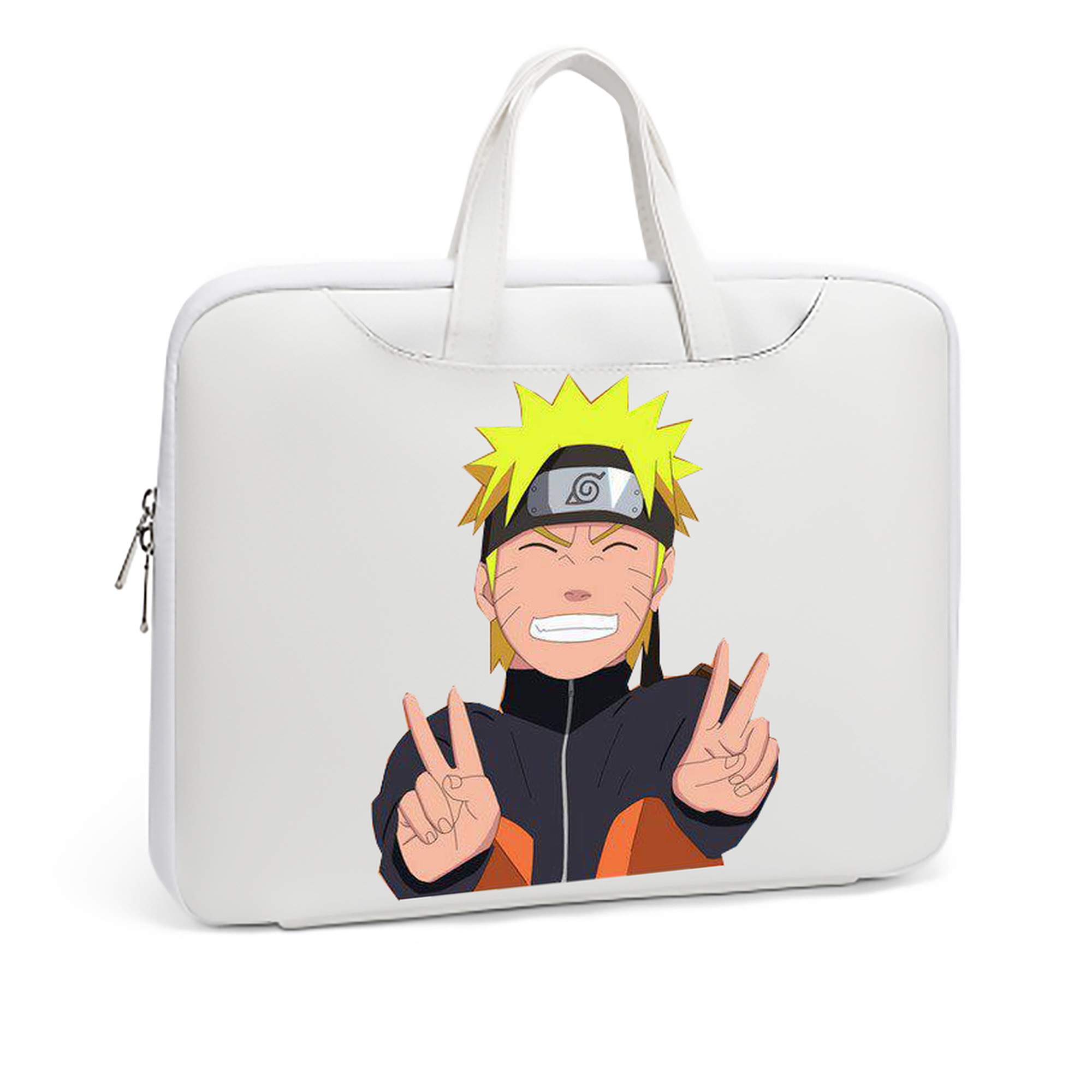 （画像用） NARUTO -ナルト- うずまき ナルト Uzumaki Naruto レザーラップトップバッグ　ノートパソコンケース