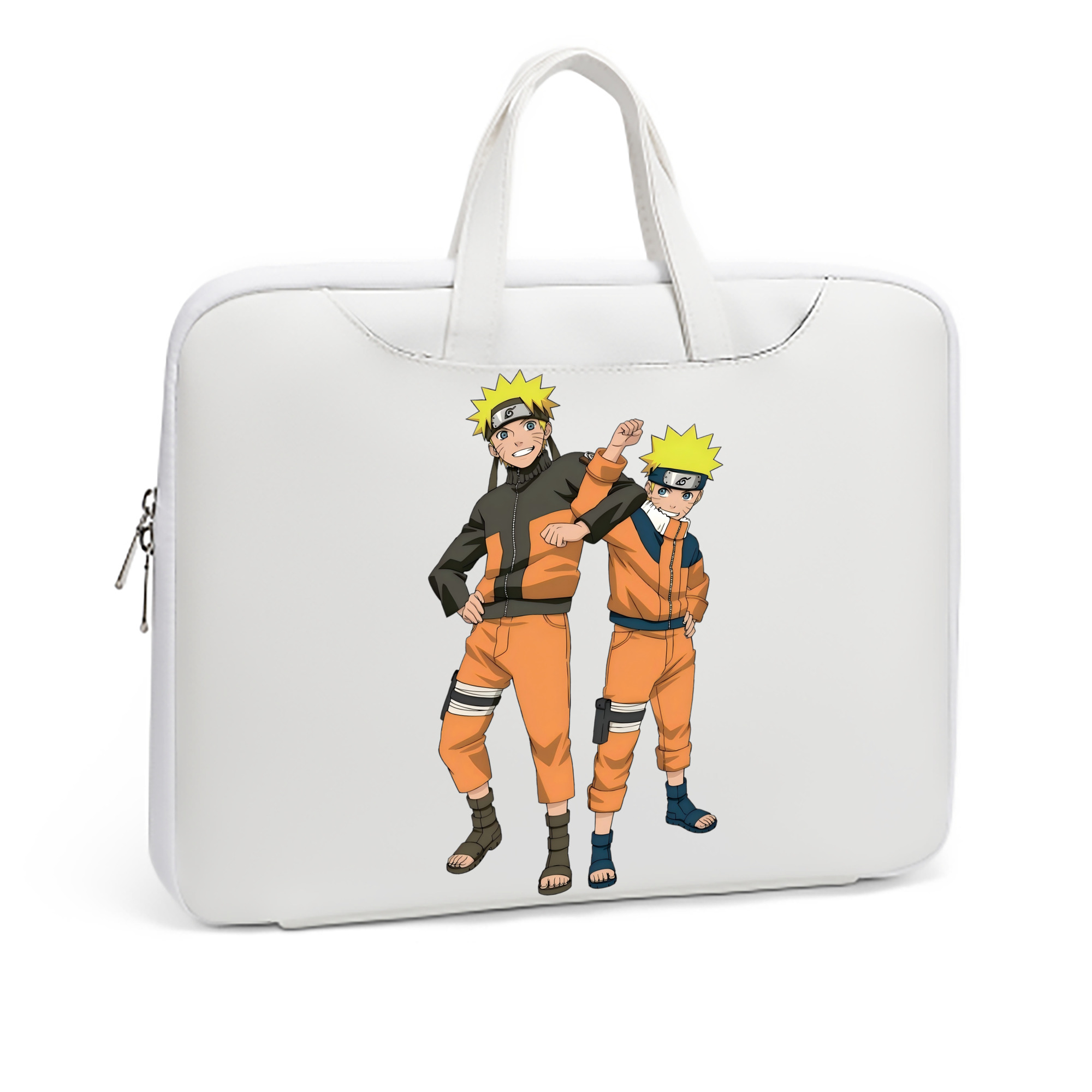 （画像用） NARUTO -ナルト- うずまき ナルト Uzumaki Naruto レザーラップトップバッグ　ノートパソコンケース