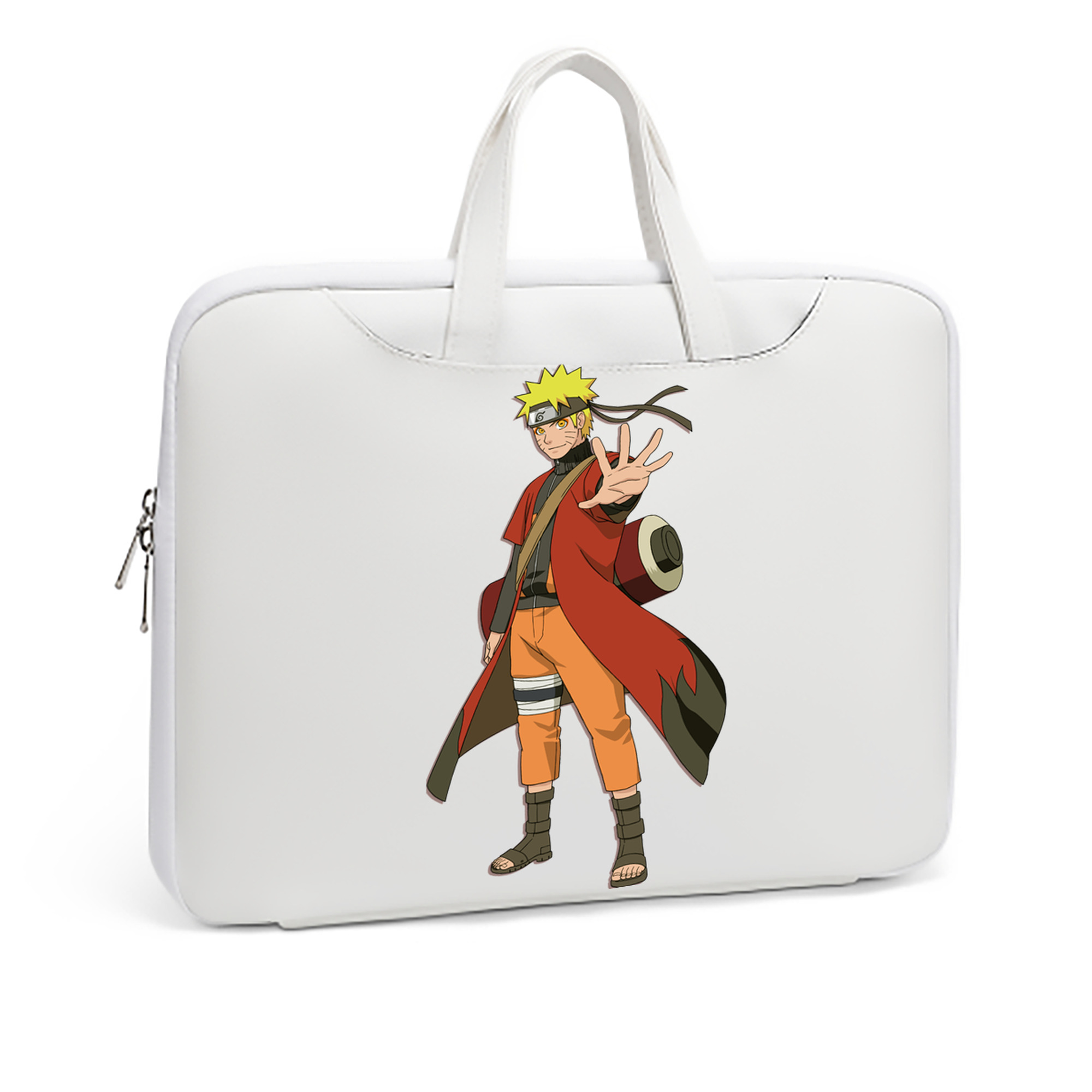 （画像用） NARUTO -ナルト- うずまき ナルト Uzumaki Naruto レザーラップトップバッグ　ノートパソコンケース