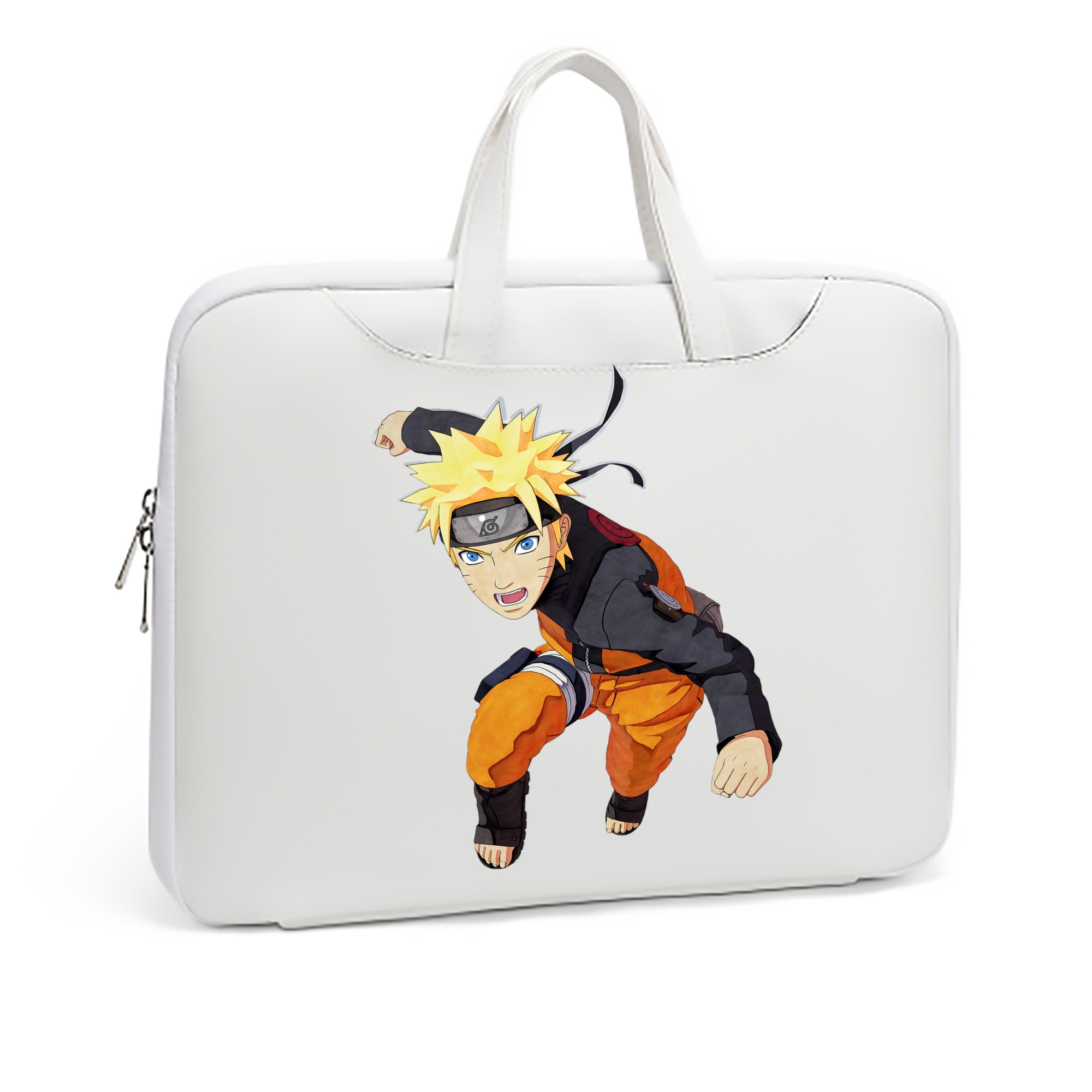 （画像用） NARUTO -ナルト- うずまき ナルト Uzumaki Naruto レザーラップトップバッグ　ノートパソコンケース