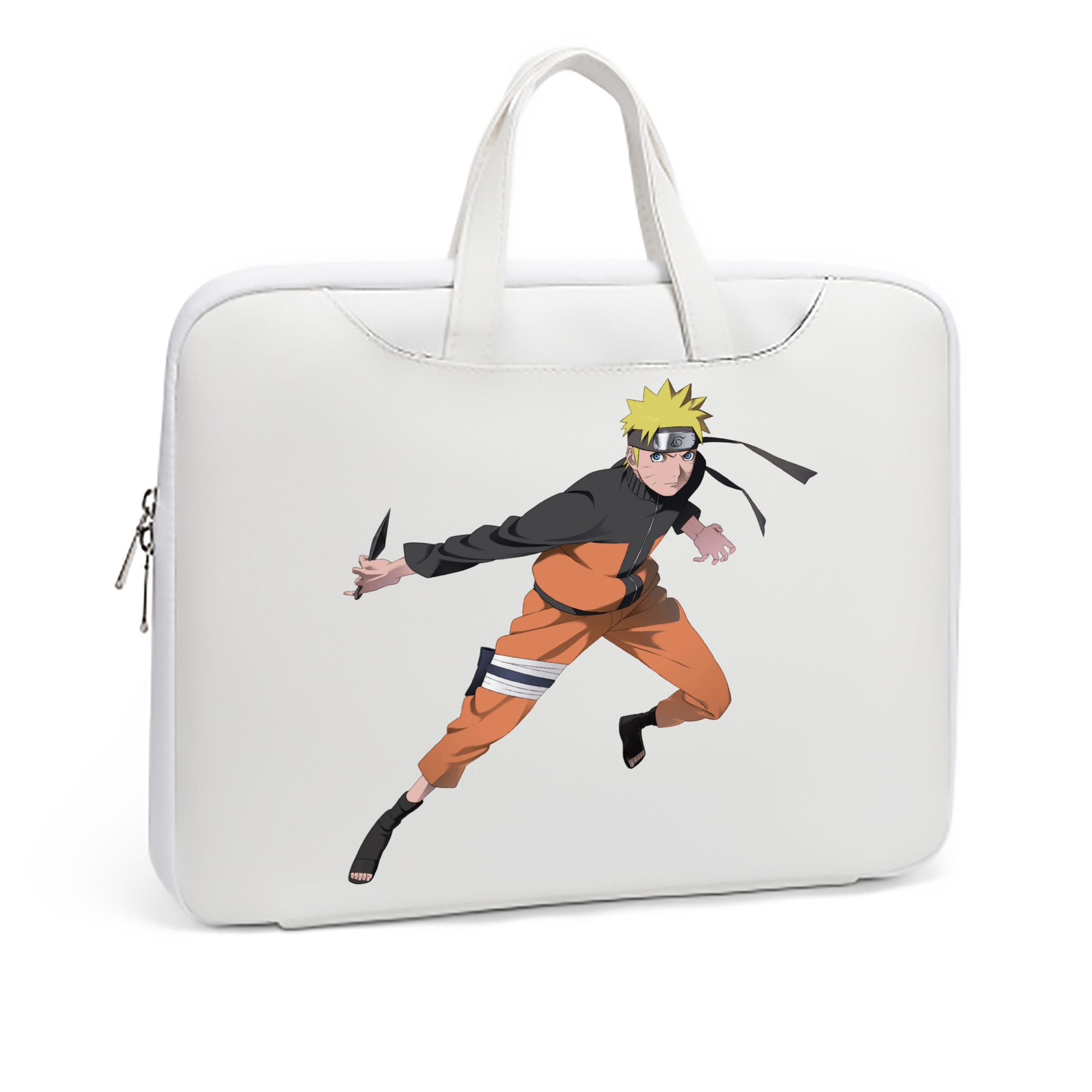 （画像用） NARUTO -ナルト- うずまき ナルト Uzumaki Naruto レザーラップトップバッグ　ノートパソコンケース