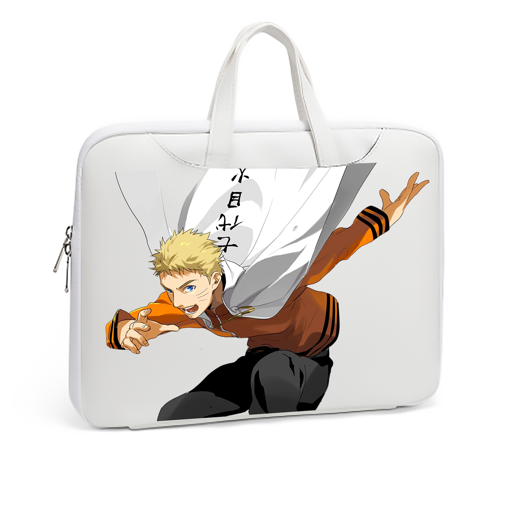（画像用） NARUTO -ナルト- うずまき ナルト Uzumaki Naruto レザーラップトップバッグ　ノートパソコンケース
