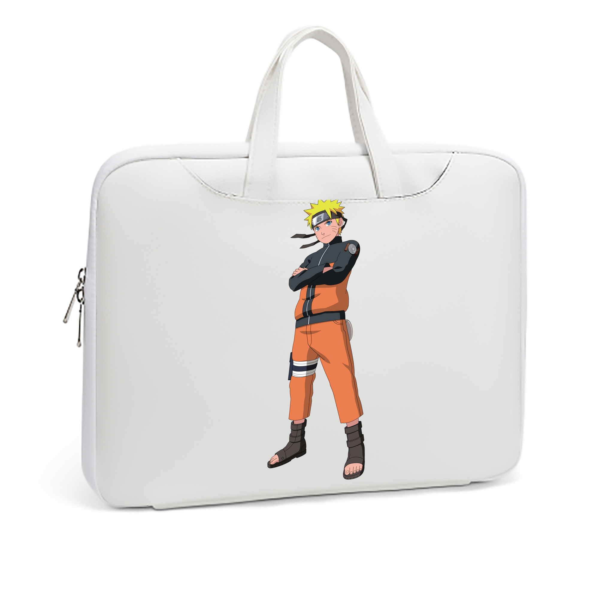 （画像用） NARUTO -ナルト- うずまき ナルト Uzumaki Naruto レザーラップトップバッグ　ノートパソコンケース