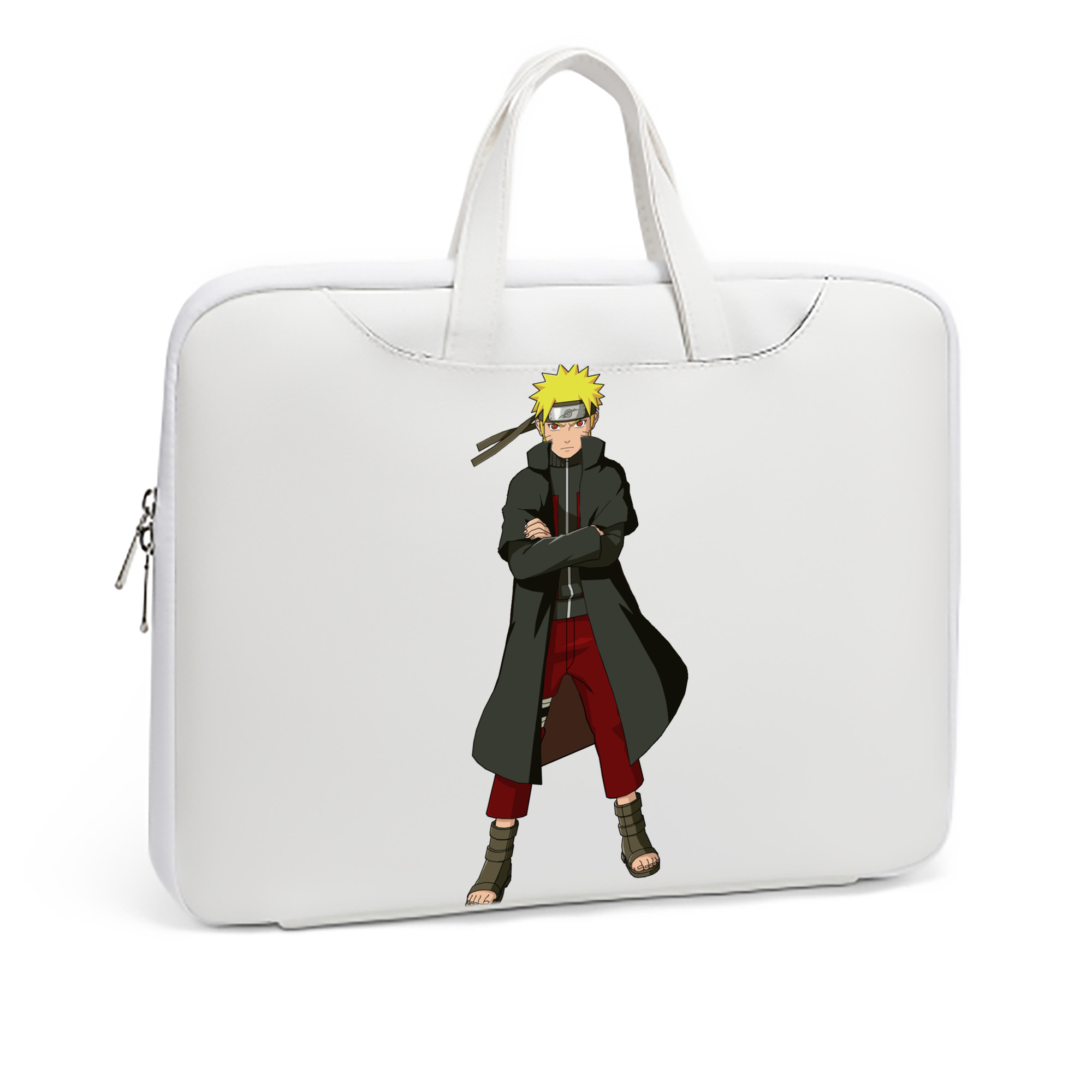 （画像用） NARUTO -ナルト- うずまき ナルト Uzumaki Naruto レザーラップトップバッグ　ノートパソコンケース