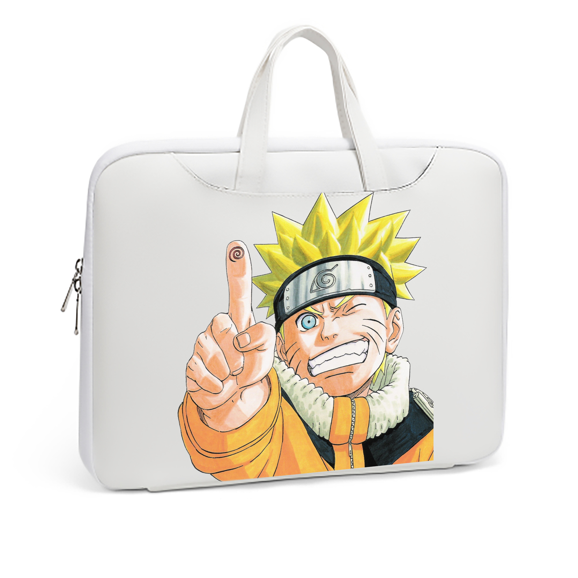 （画像用） NARUTO -ナルト- うずまき ナルト Uzumaki Naruto レザーラップトップバッグ　ノートパソコンケース