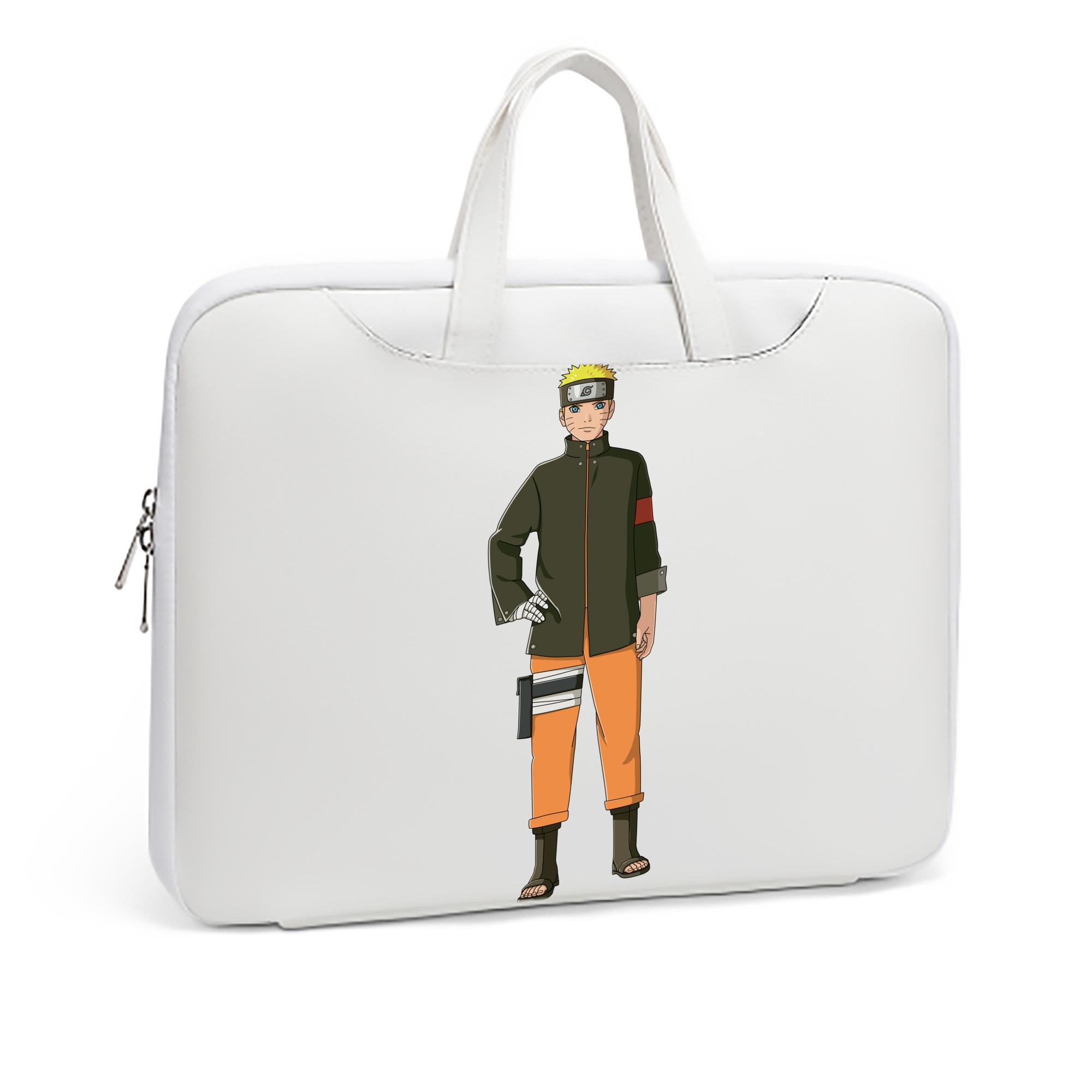 （画像用） NARUTO -ナルト- うずまき ナルト Uzumaki Naruto レザーラップトップバッグ　ノートパソコンケース