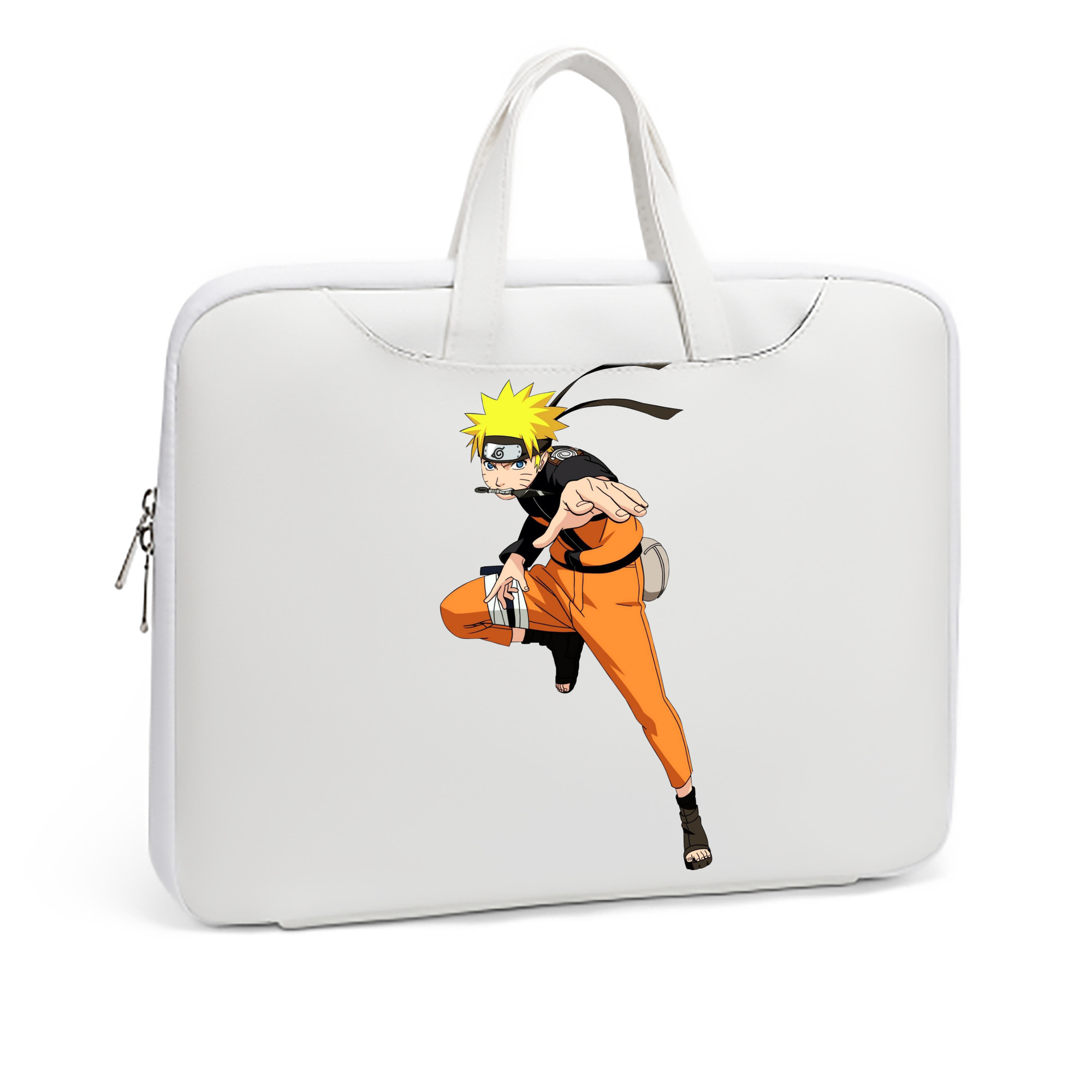 （画像用） NARUTO -ナルト- うずまき ナルト Uzumaki Naruto レザーラップトップバッグ　ノートパソコンケース