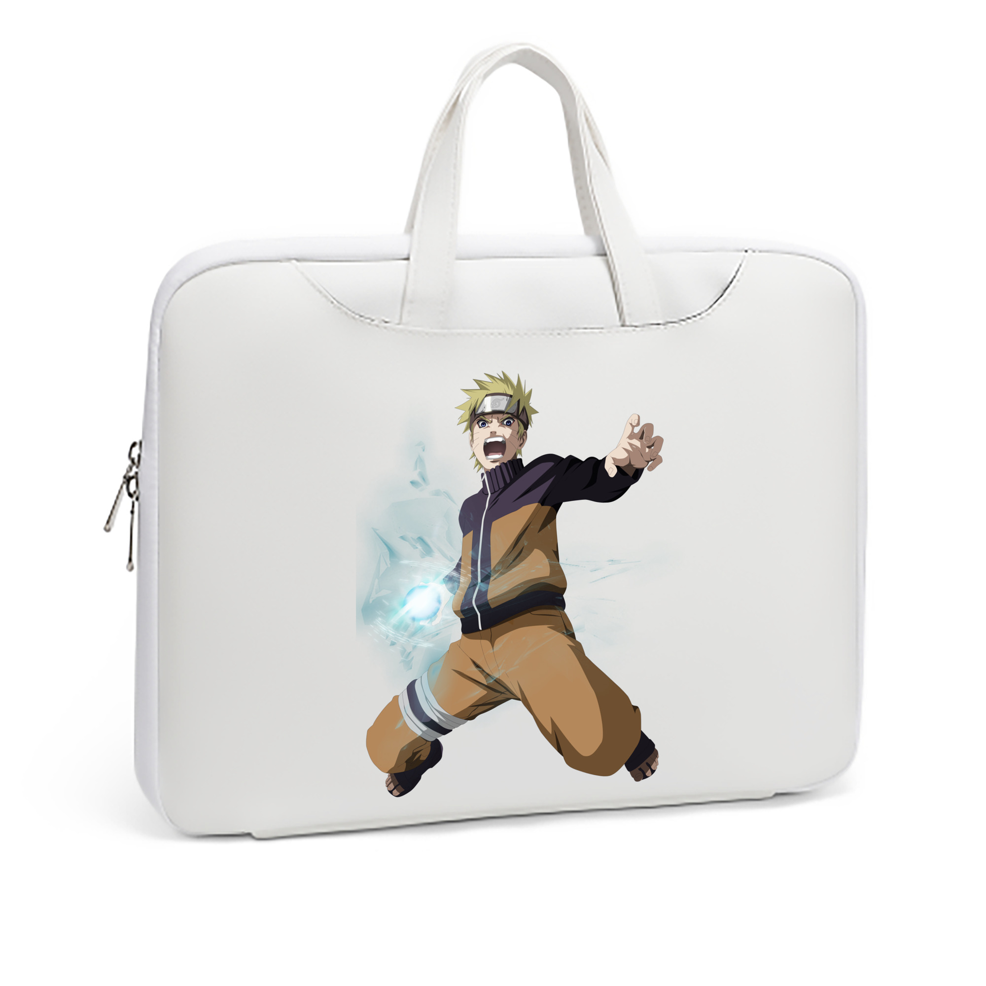 （画像用） NARUTO -ナルト- うずまき ナルト Uzumaki Naruto レザーラップトップバッグ　ノートパソコンケース