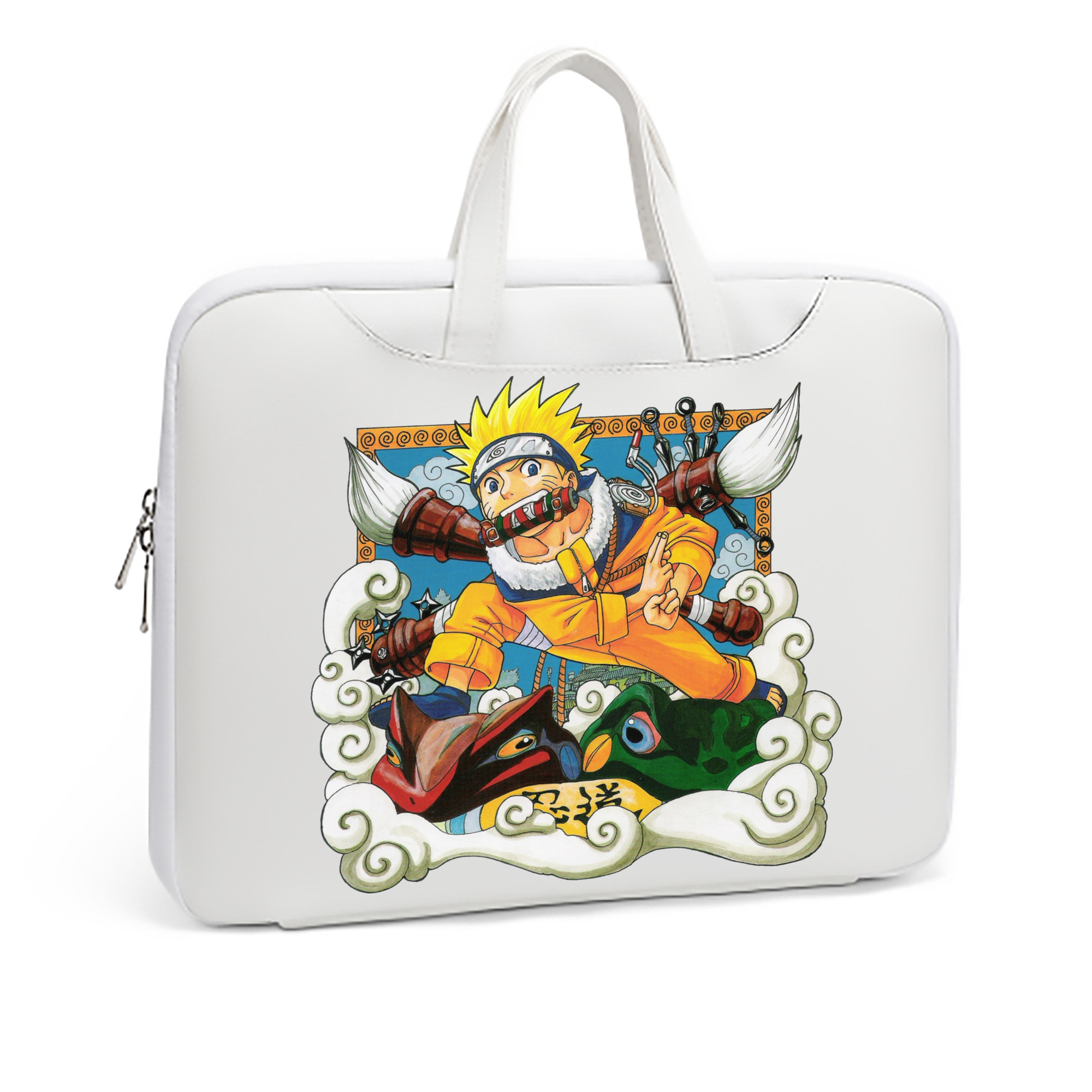 （画像用） NARUTO -ナルト- うずまき ナルト Uzumaki Naruto レザーラップトップバッグ　ノートパソコンケース