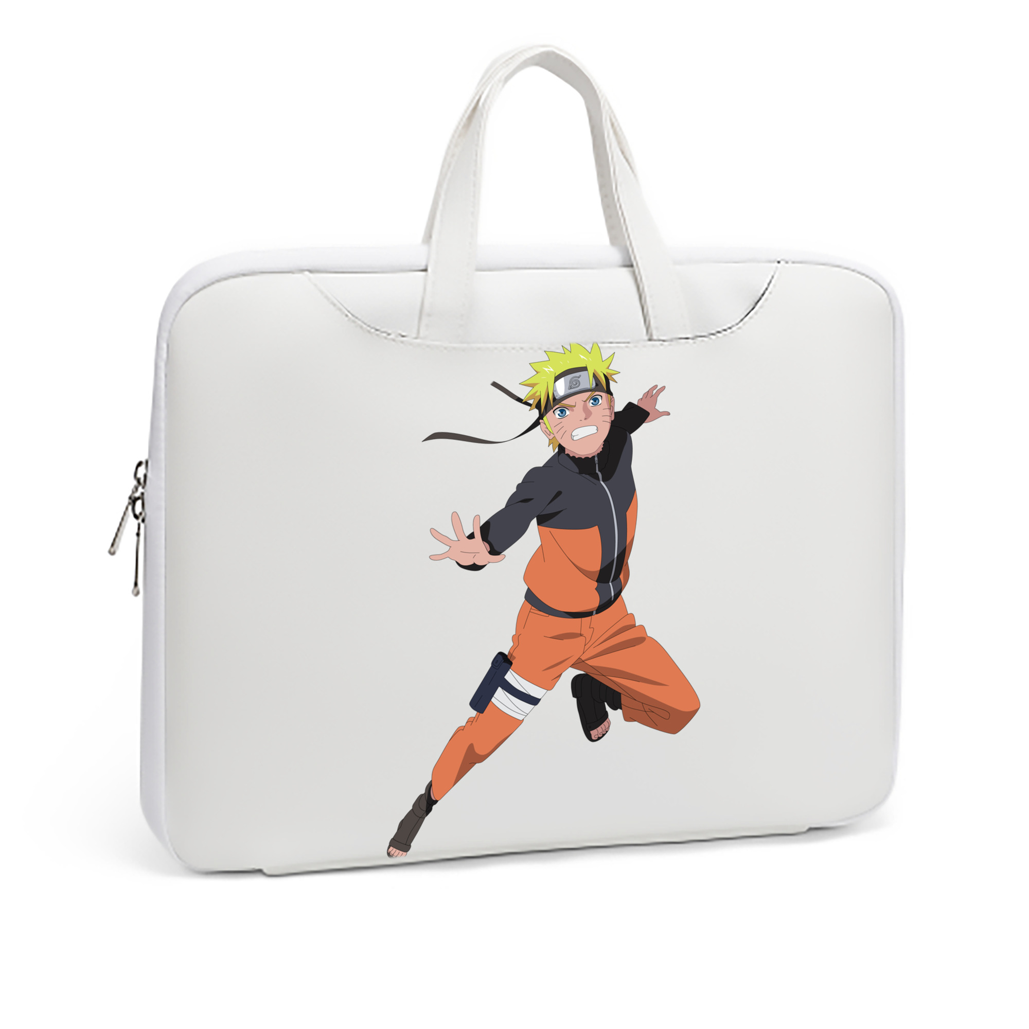 （画像用） NARUTO -ナルト- うずまき ナルト Uzumaki Naruto レザーラップトップバッグ　ノートパソコンケース