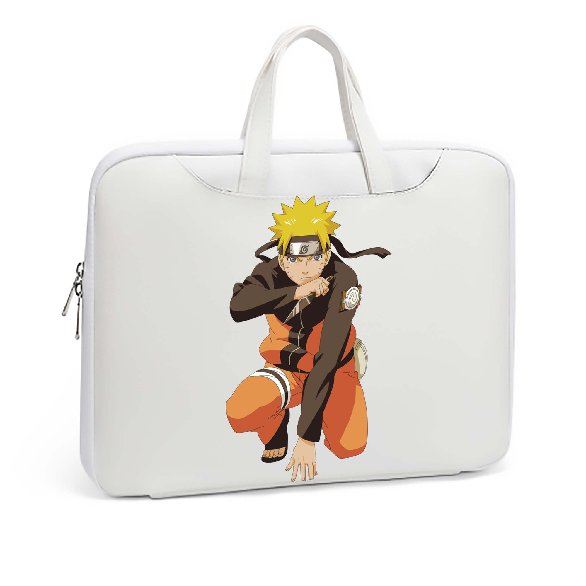 （画像用） NARUTO -ナルト- うずまき ナルト Uzumaki Naruto レザーラップトップバッグ　ノートパソコンケース