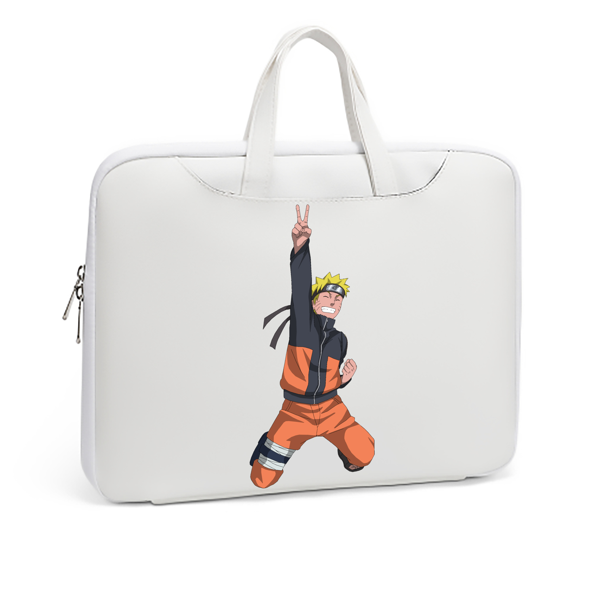 （画像用） NARUTO -ナルト- うずまき ナルト Uzumaki Naruto レザーラップトップバッグ　ノートパソコンケース