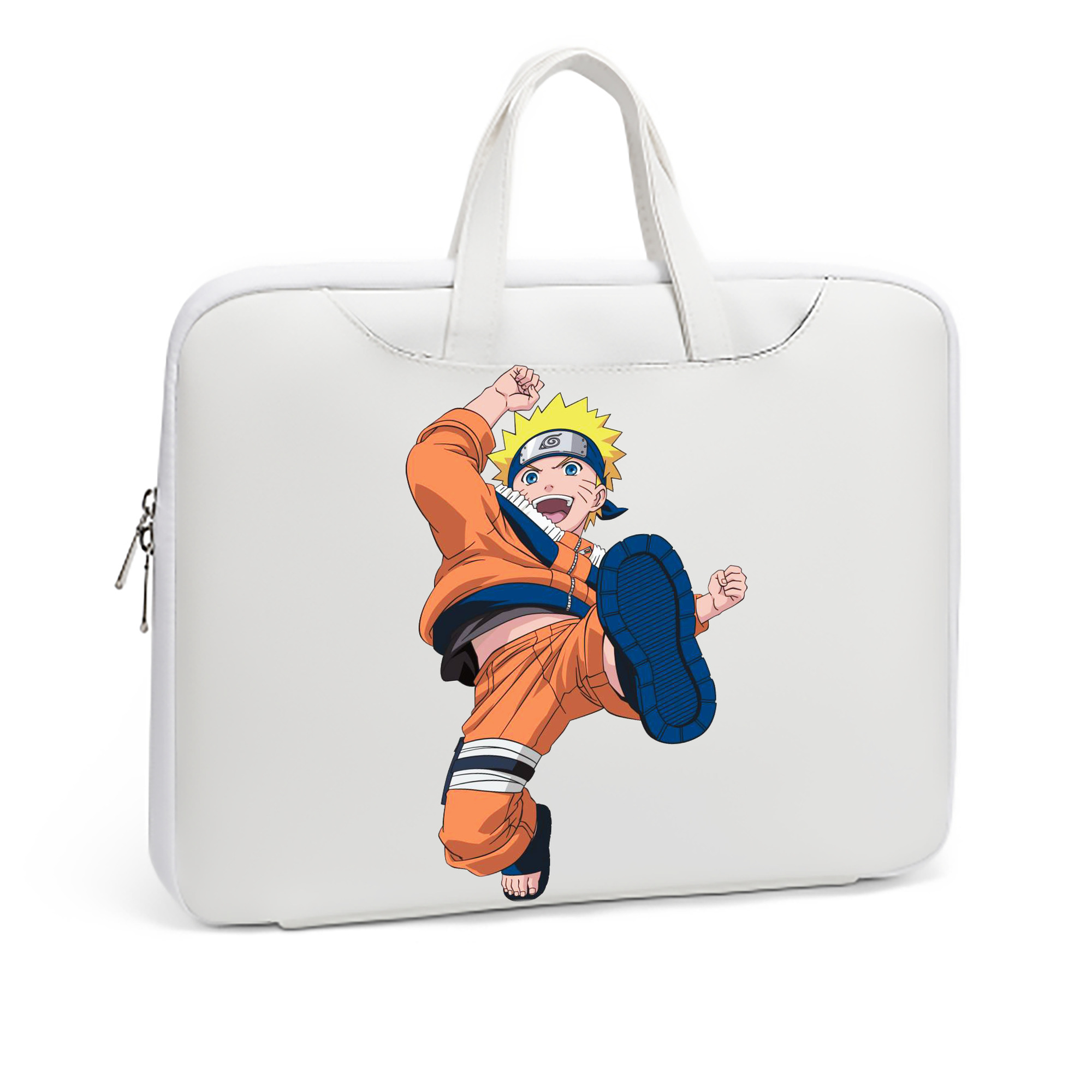 （画像用） NARUTO -ナルト- うずまき ナルト Uzumaki Naruto レザーラップトップバッグ　ノートパソコンケース