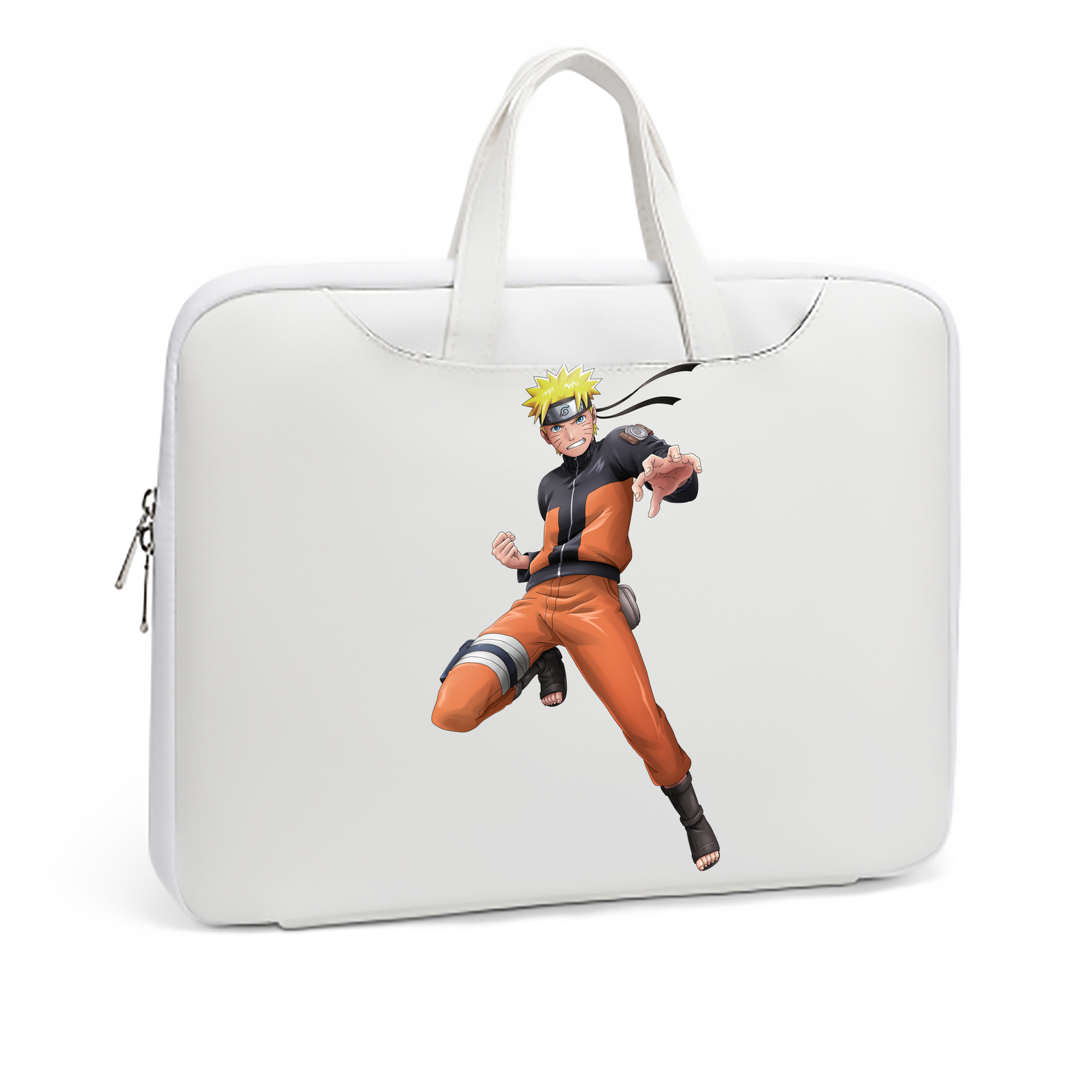 （画像用） NARUTO -ナルト- うずまき ナルト Uzumaki Naruto レザーラップトップバッグ　ノートパソコンケース