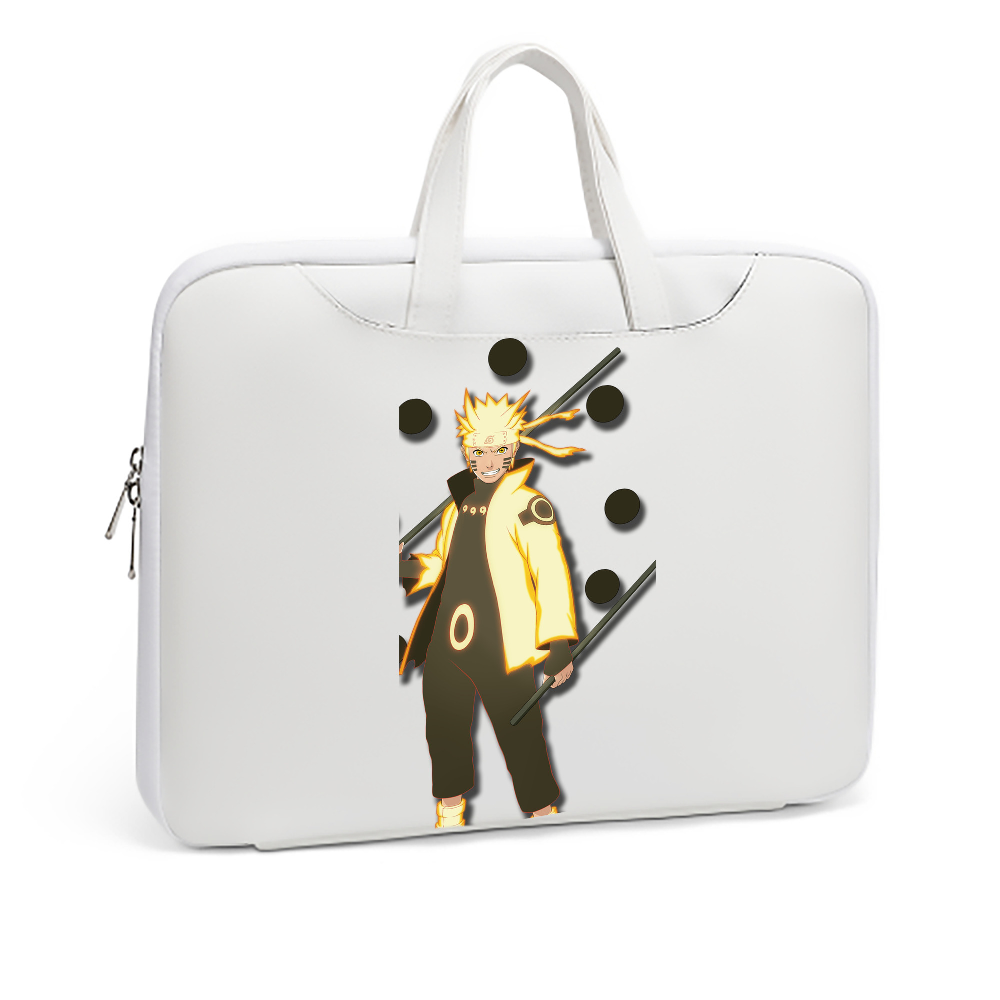 （画像用） NARUTO -ナルト- うずまき ナルト Uzumaki Naruto レザーラップトップバッグ　ノートパソコンケース