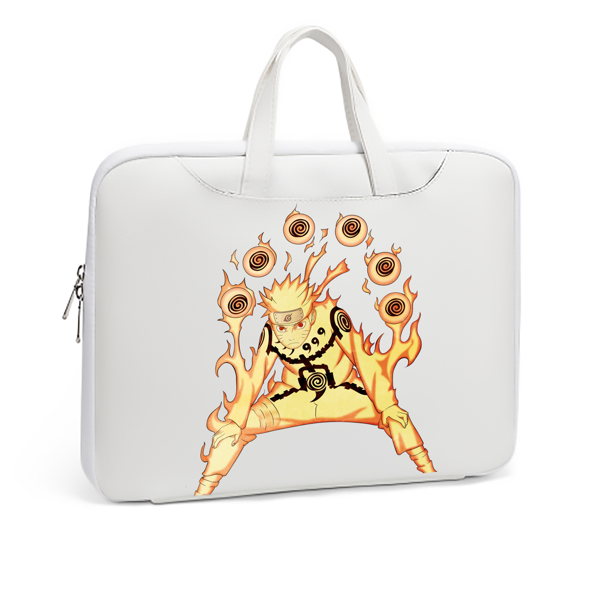 （画像用） NARUTO -ナルト- うずまき ナルト Uzumaki Naruto レザーラップトップバッグ　ノートパソコンケース