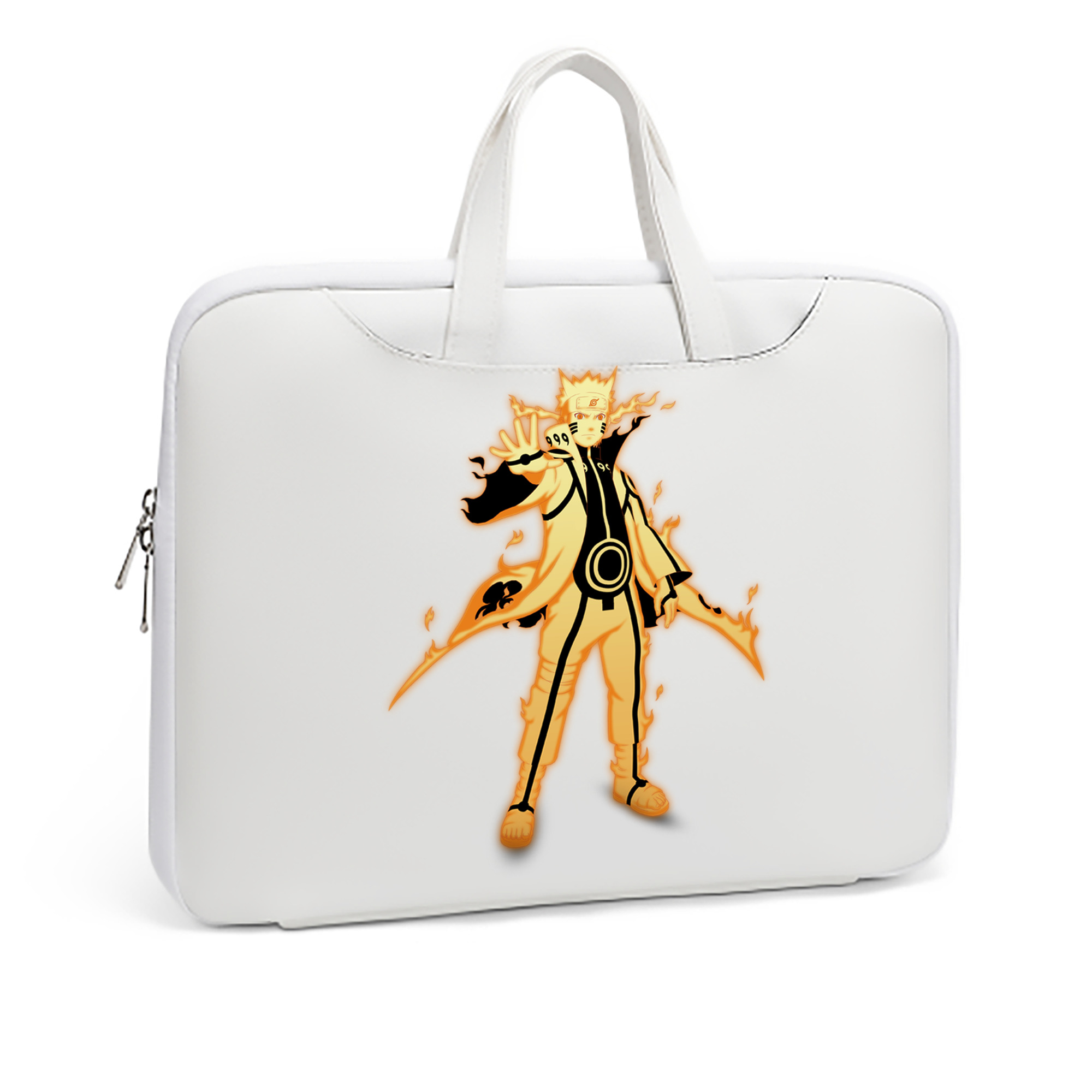 （画像用） NARUTO -ナルト- うずまき ナルト Uzumaki Naruto レザーラップトップバッグ　ノートパソコンケース