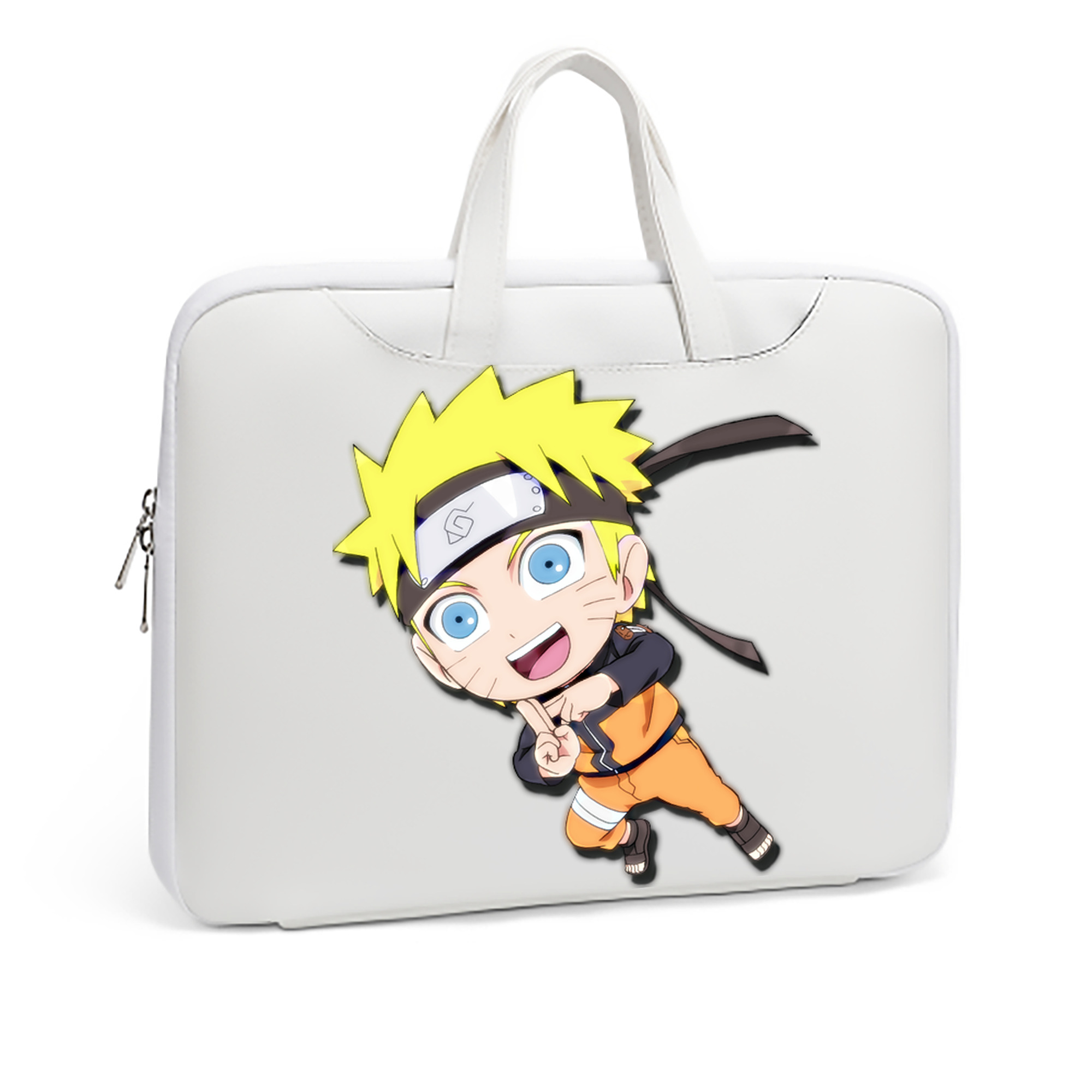 （画像用） NARUTO -ナルト- うずまき ナルト Uzumaki Naruto レザーラップトップバッグ　ノートパソコンケース