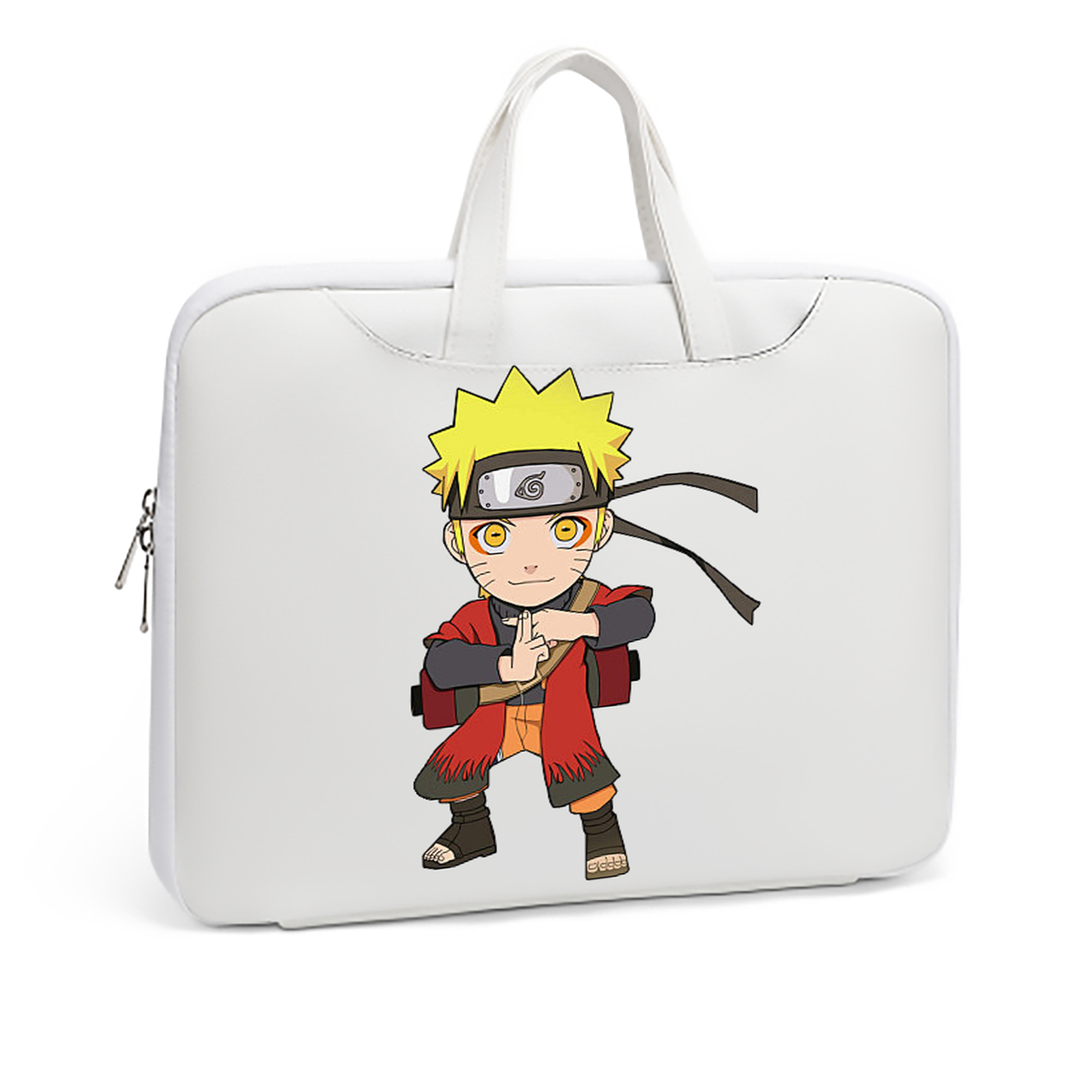 （画像用） NARUTO -ナルト- うずまき ナルト Uzumaki Naruto レザーラップトップバッグ　ノートパソコンケース