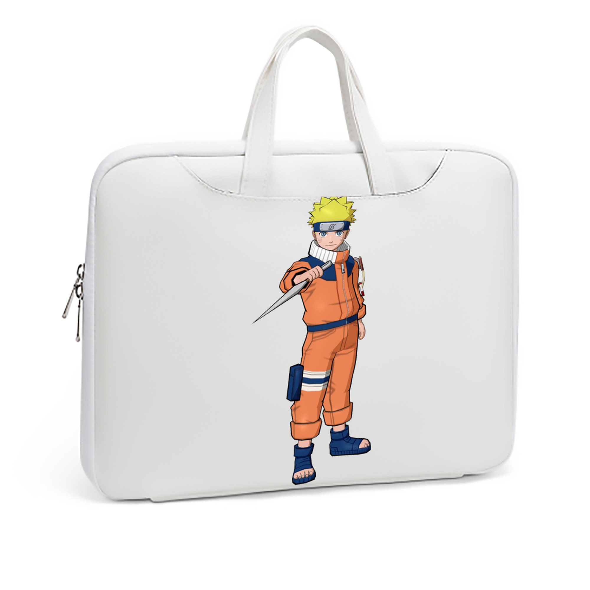 （画像用） NARUTO -ナルト- うずまき ナルト Uzumaki Naruto レザーラップトップバッグ　ノートパソコンケース