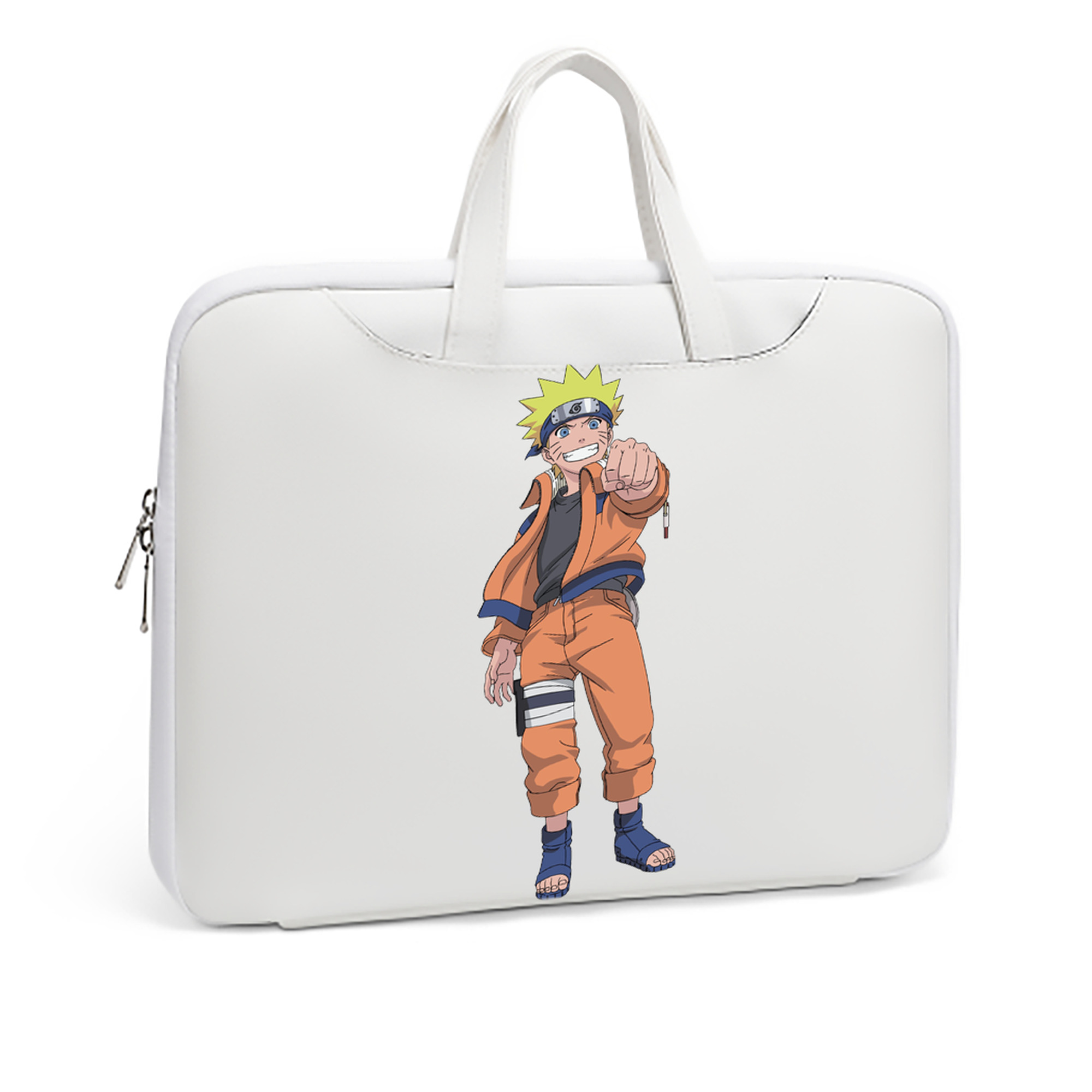 （画像用） NARUTO -ナルト- うずまき ナルト Uzumaki Naruto レザーラップトップバッグ　ノートパソコンケース