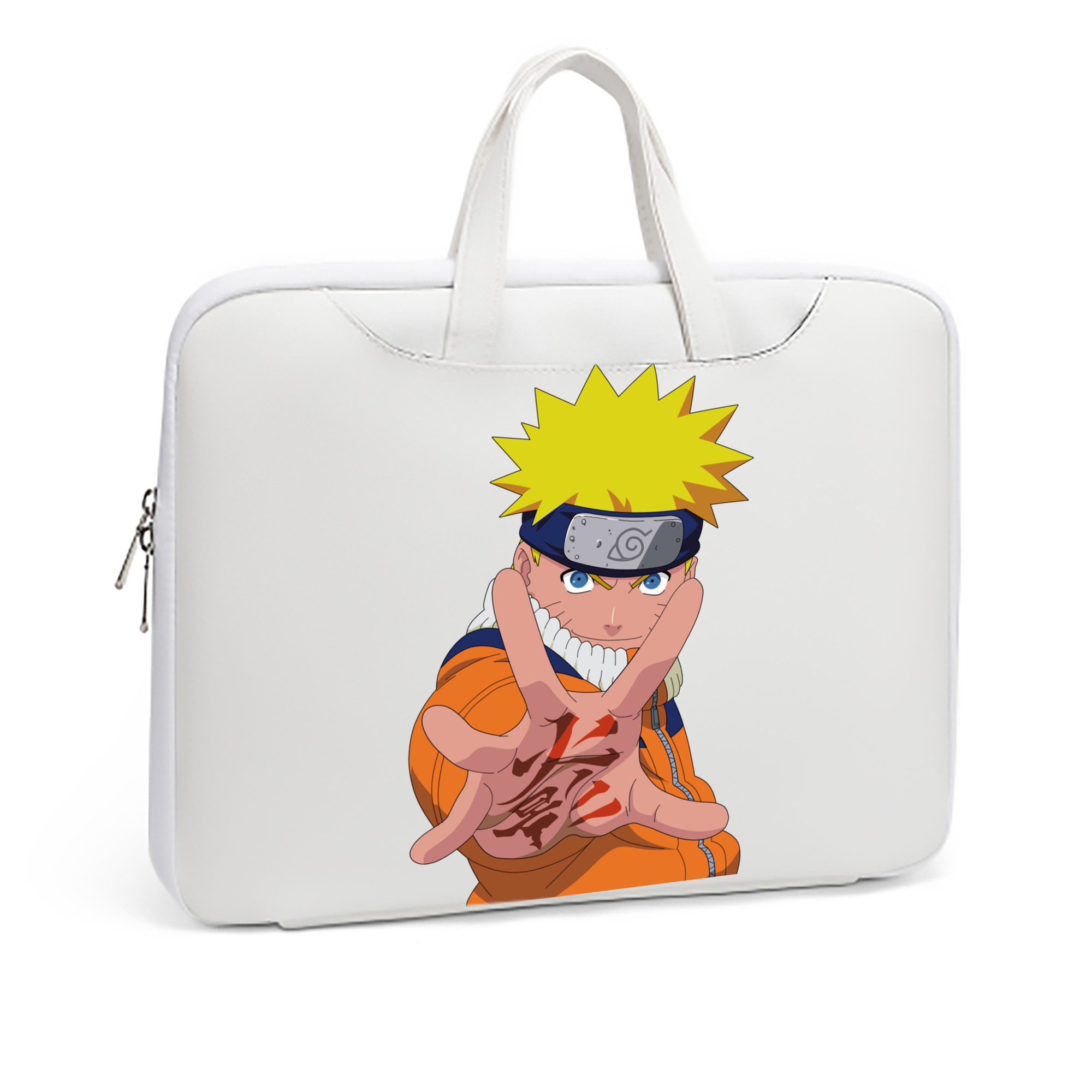 （画像用） NARUTO -ナルト- うずまき ナルト Uzumaki Naruto レザーラップトップバッグ　ノートパソコンケース