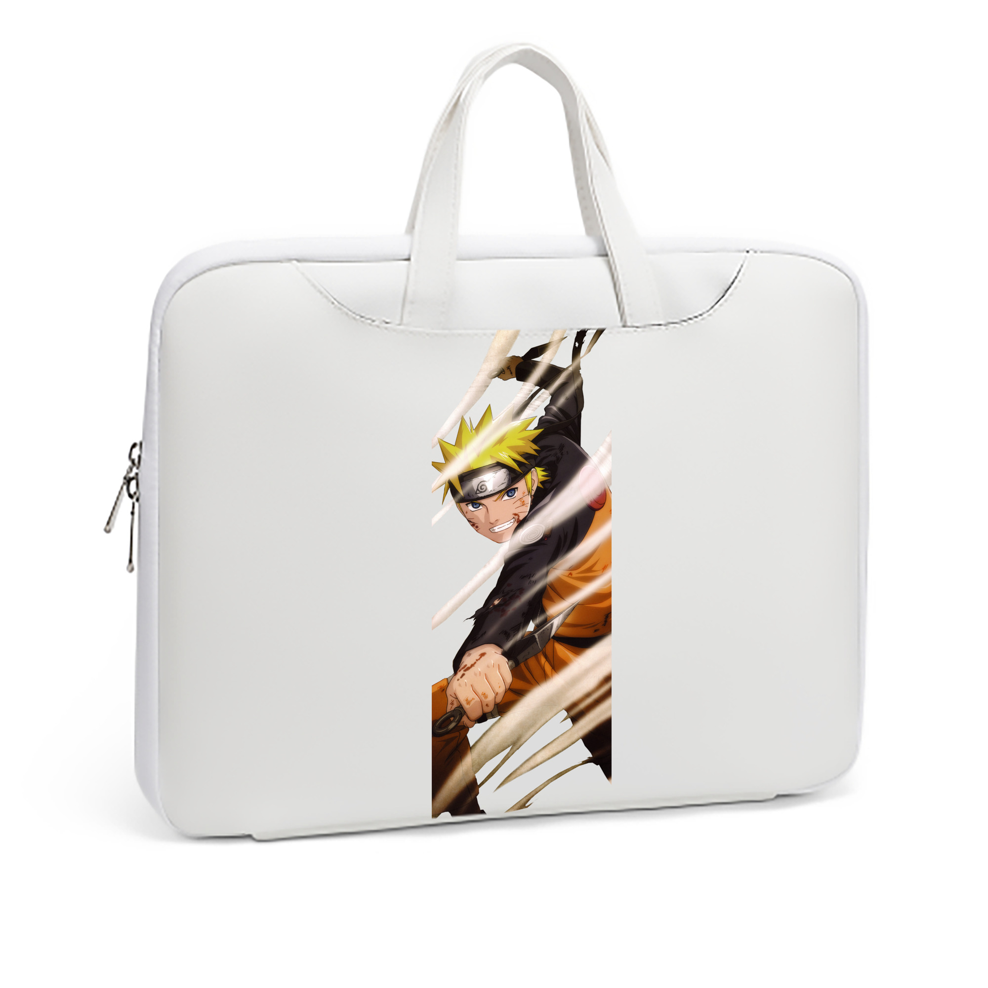 （画像用） NARUTO -ナルト- うずまき ナルト Uzumaki Naruto レザーラップトップバッグ　ノートパソコンケース