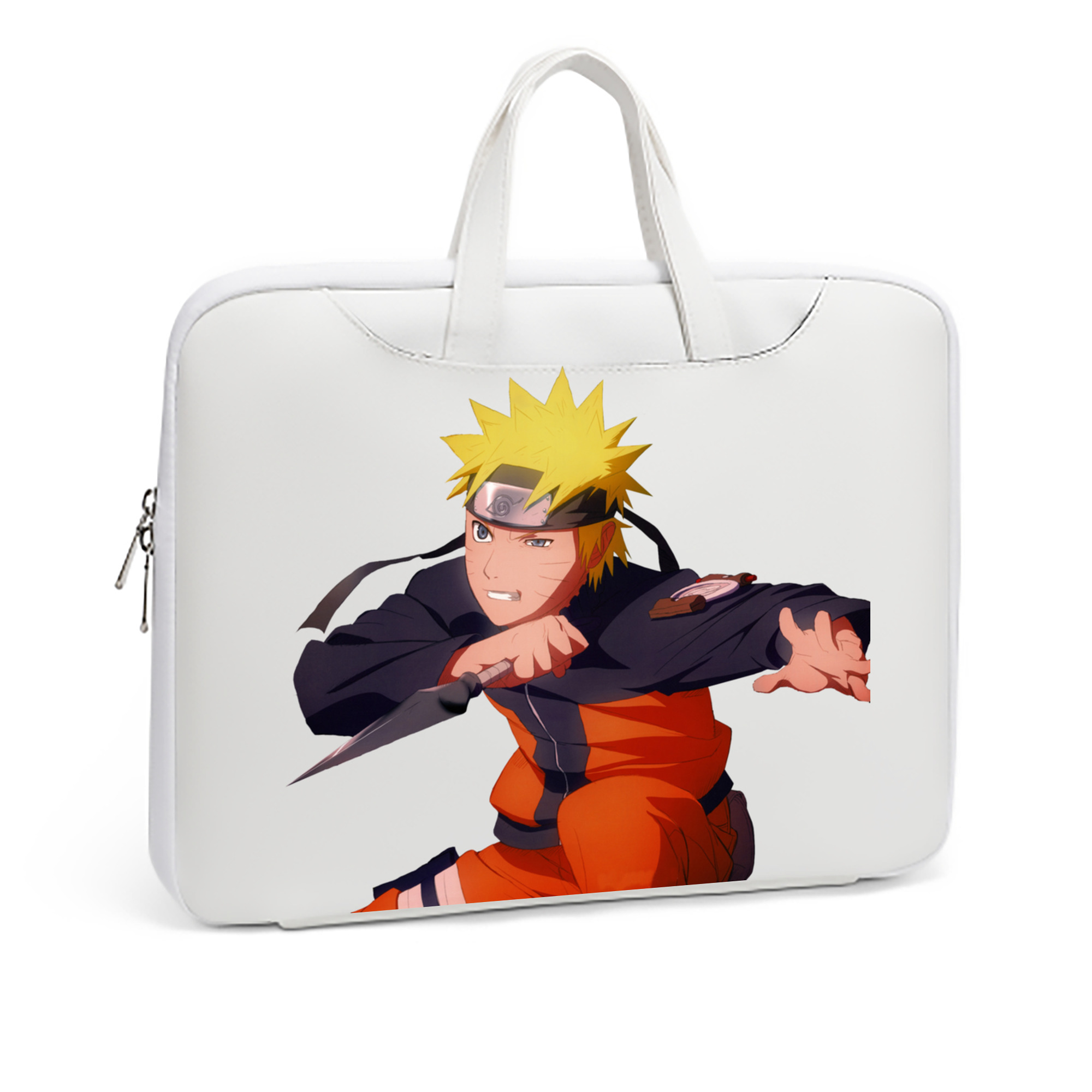（画像用） NARUTO -ナルト- うずまき ナルト Uzumaki Naruto レザーラップトップバッグ　ノートパソコンケース