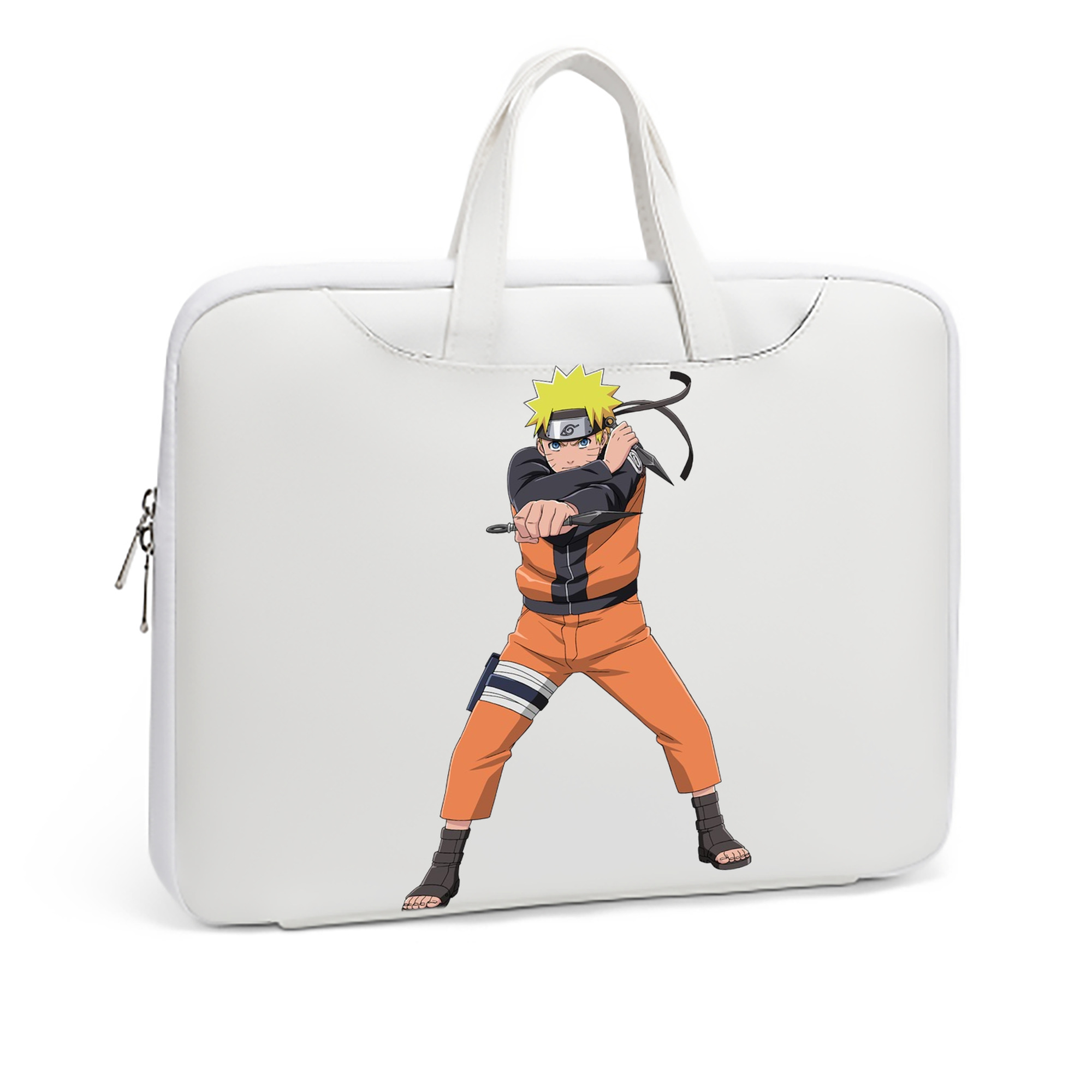 （画像用） NARUTO -ナルト- うずまき ナルト Uzumaki Naruto レザーラップトップバッグ　ノートパソコンケース
